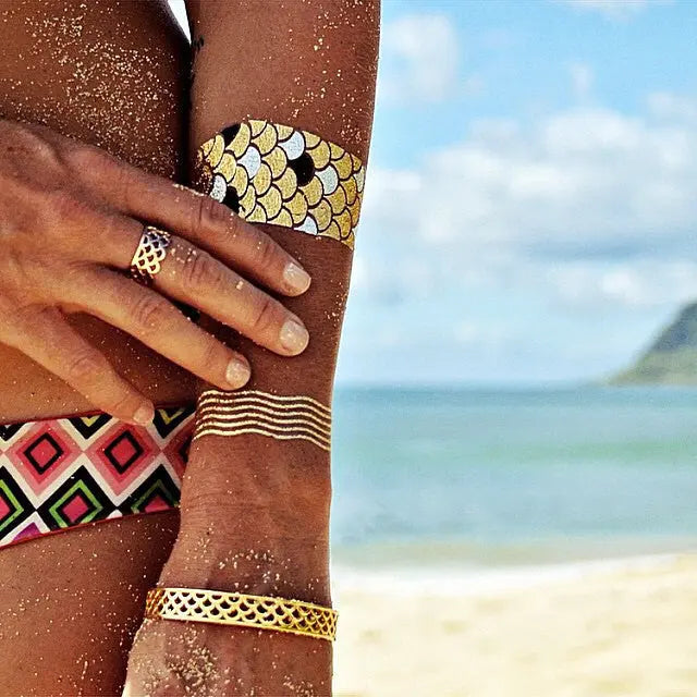 Goldfish Kiss wearing her MerRing and MerBangle