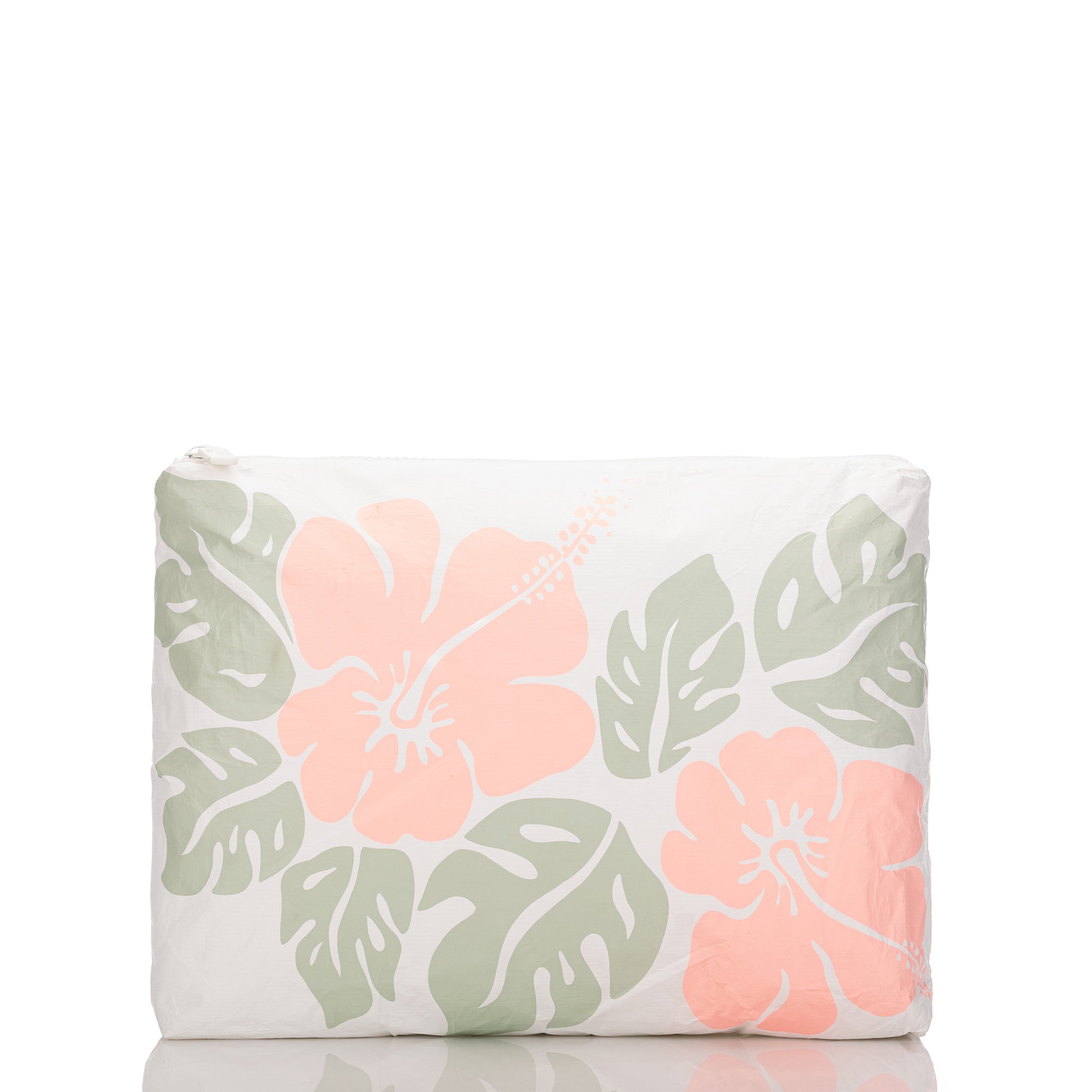 Big Island Hibiscus Mid Pouch / Melon Aloha Collection