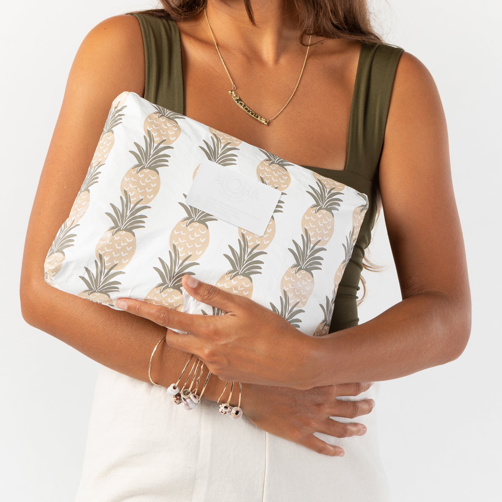 Pineapple Groove Mid Pouch / Moon Shimmer Aloha Collection