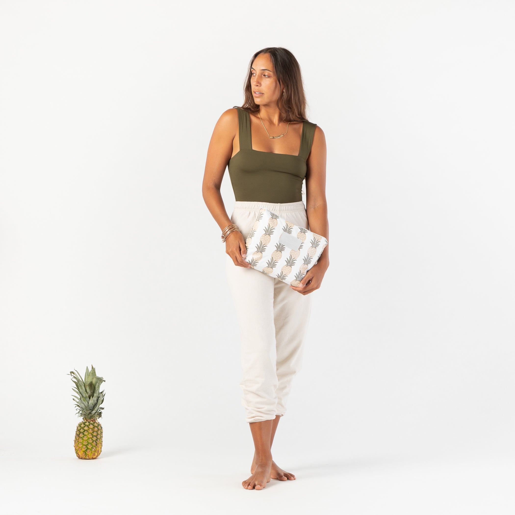 Pineapple Groove Mid Pouch / Moon Shimmer Aloha Collection