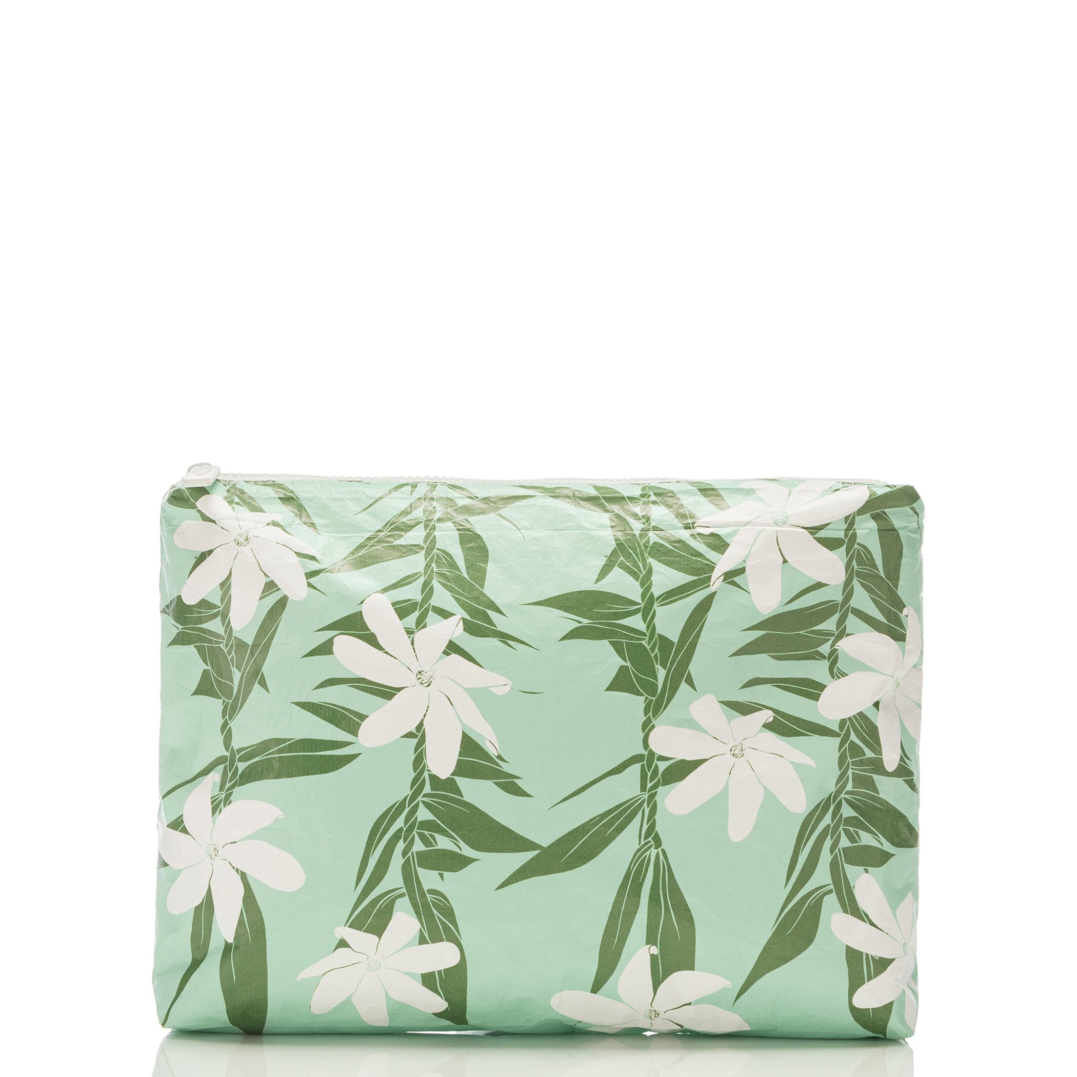 Tiare Ti Mid Pouch / Seafoam Aloha Collection