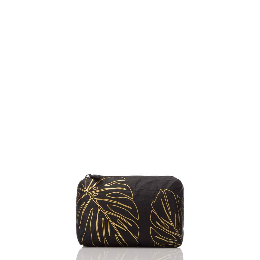 Lānai Mini Pouch / Gold & Black Aloha Collection