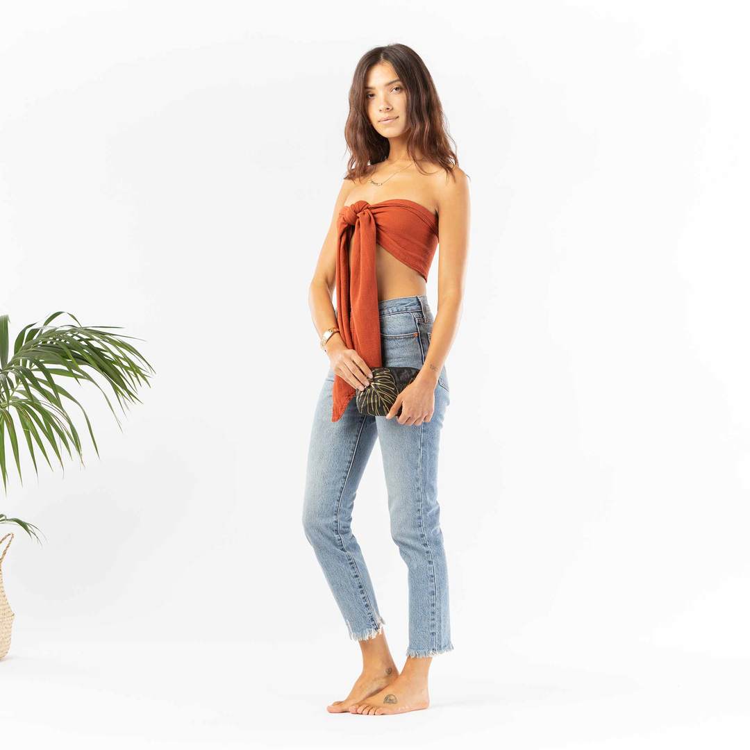 Lānai Mini Pouch / Gold & Black Aloha Collection