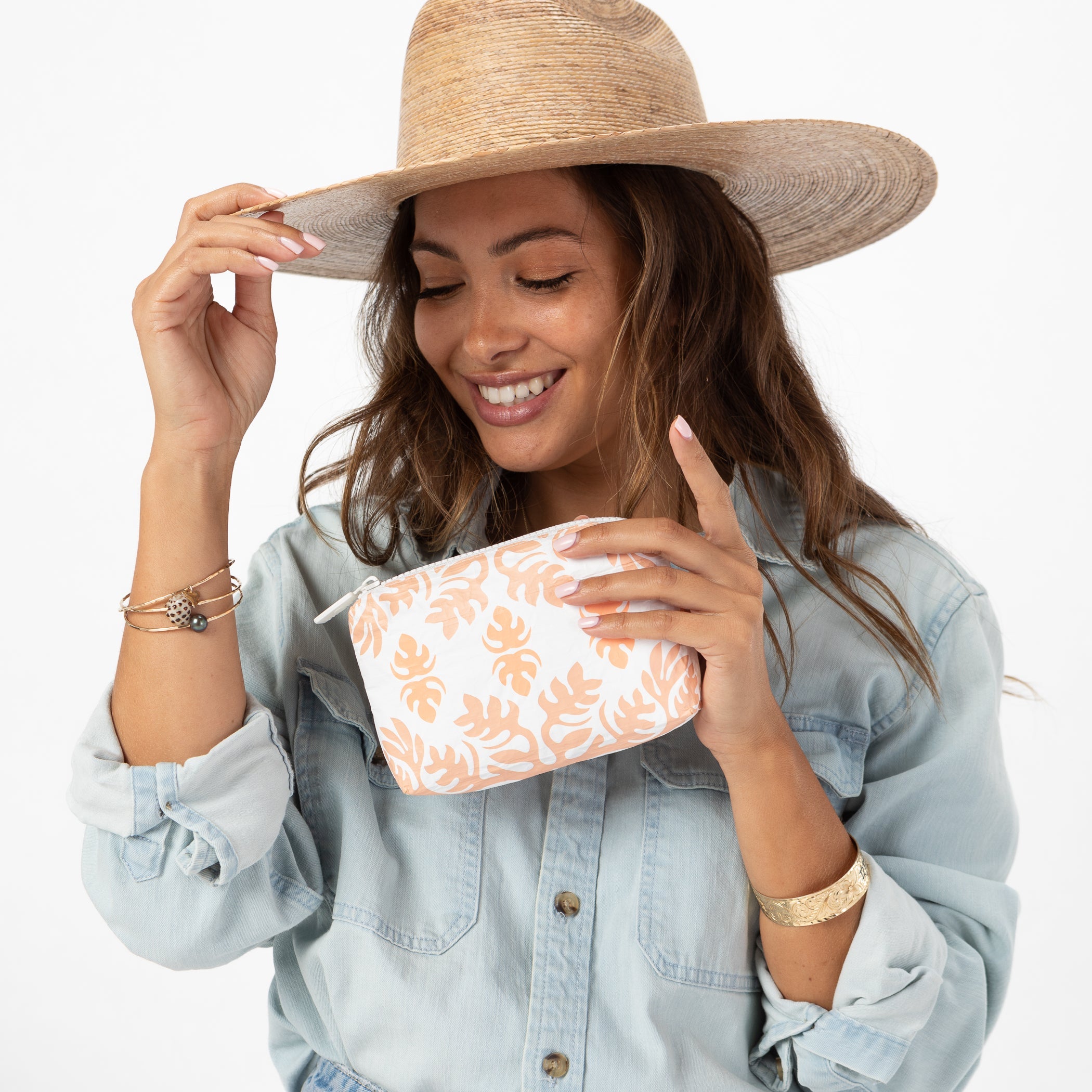 Mu'umu'u Mini Pouch / Pink Salt Aloha Collection