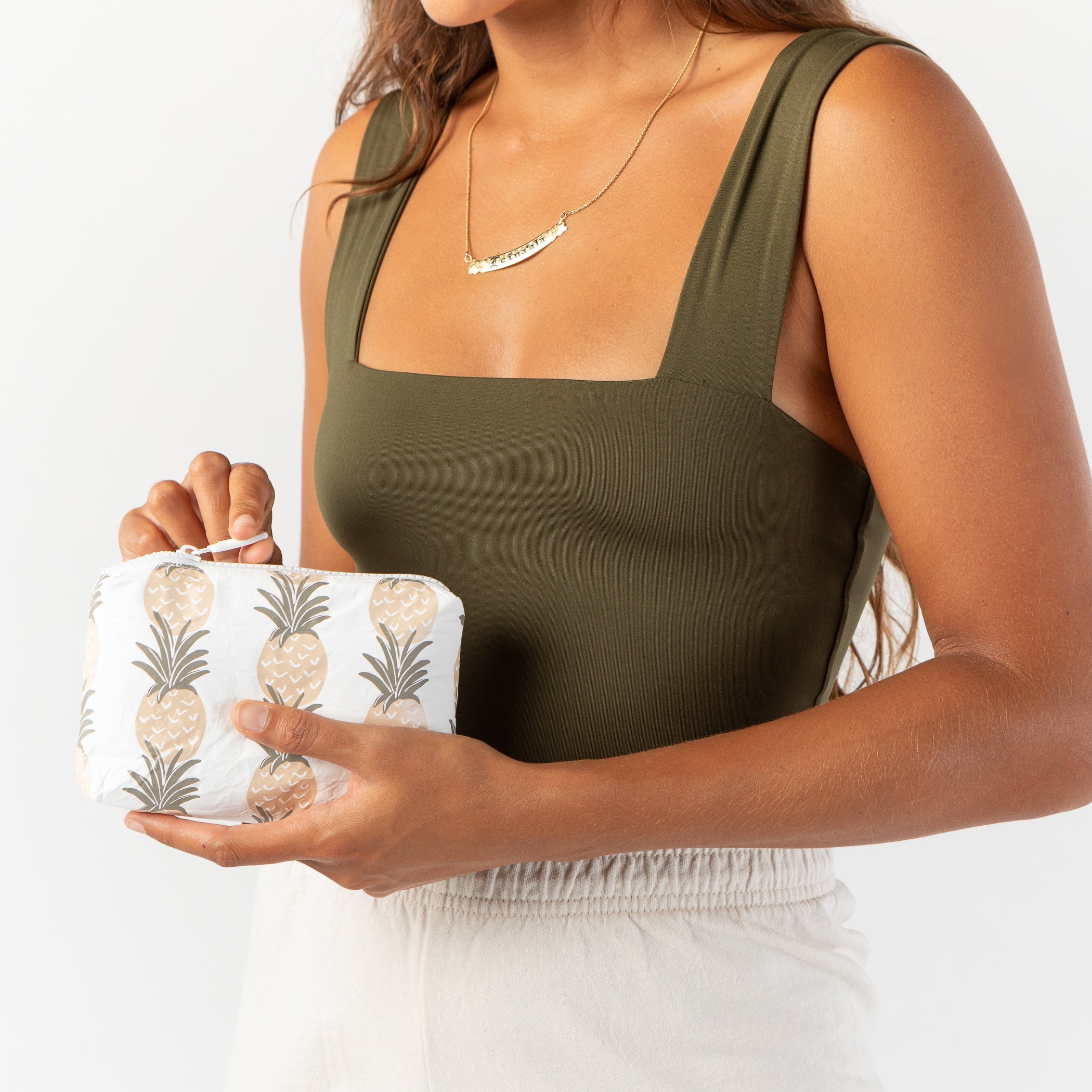 Pineapple Groove Mini Pouch / Moon Shimmer Aloha Collection