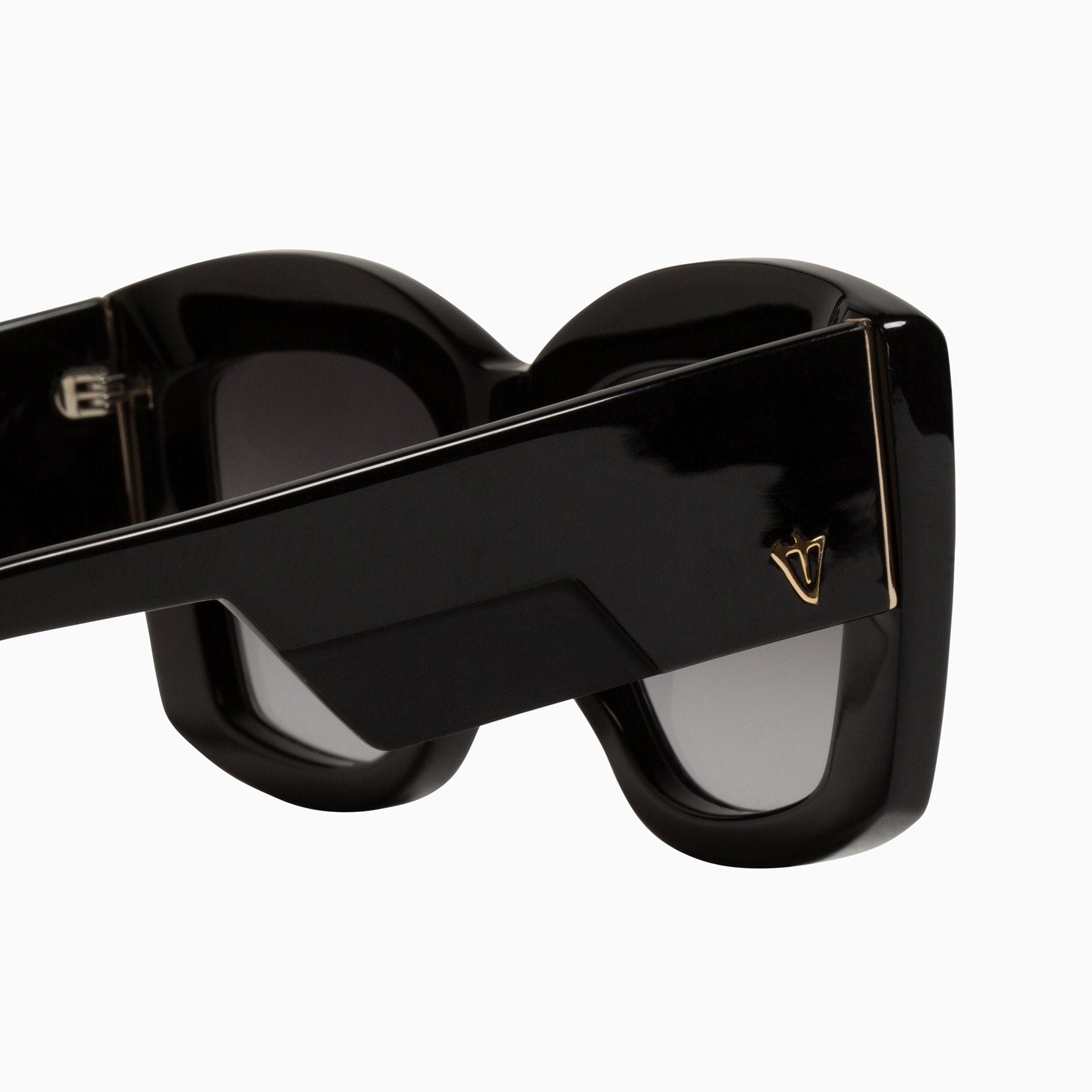 Polarized Coltrane / Gloss Black & Gold Trim / Black Gradient Lens Valley Eyewear