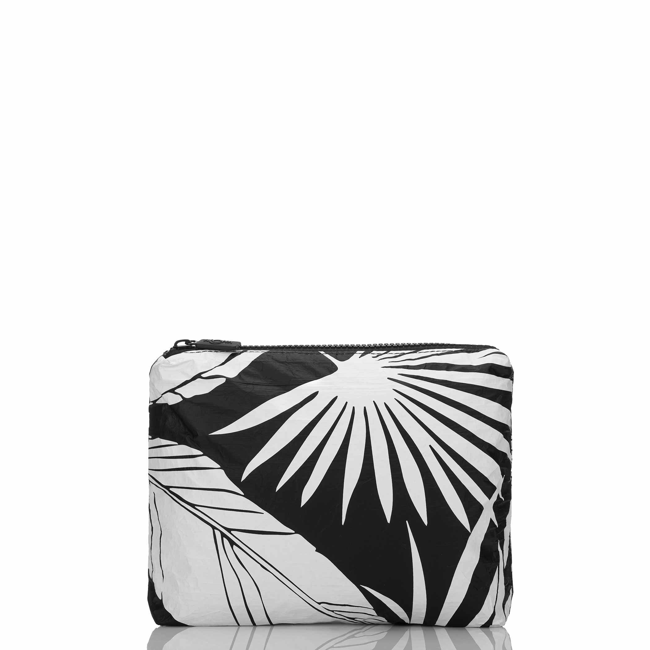 ALOHA Le Palm Small Pouch / White & Black Aloha Collection