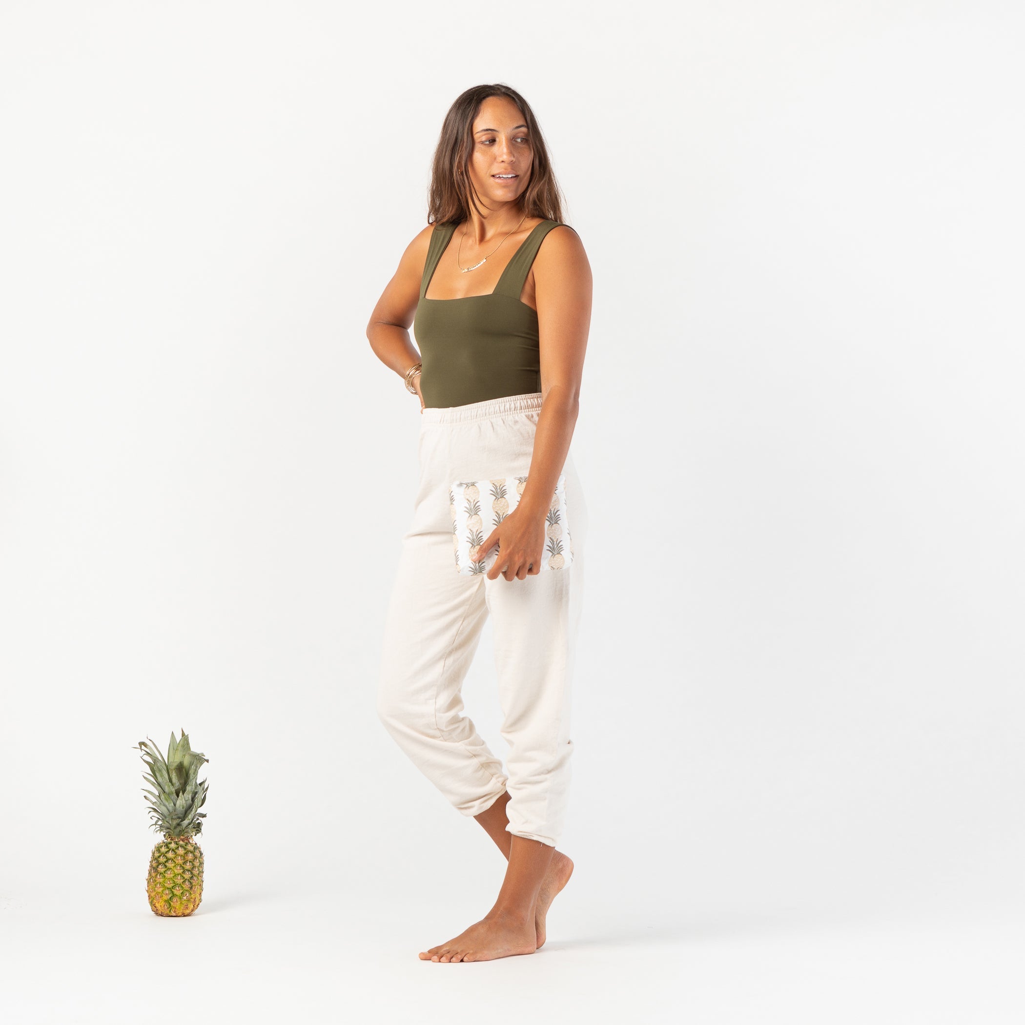 Pineapple Groove Small Pouch / Moon Shimmer Aloha Collection