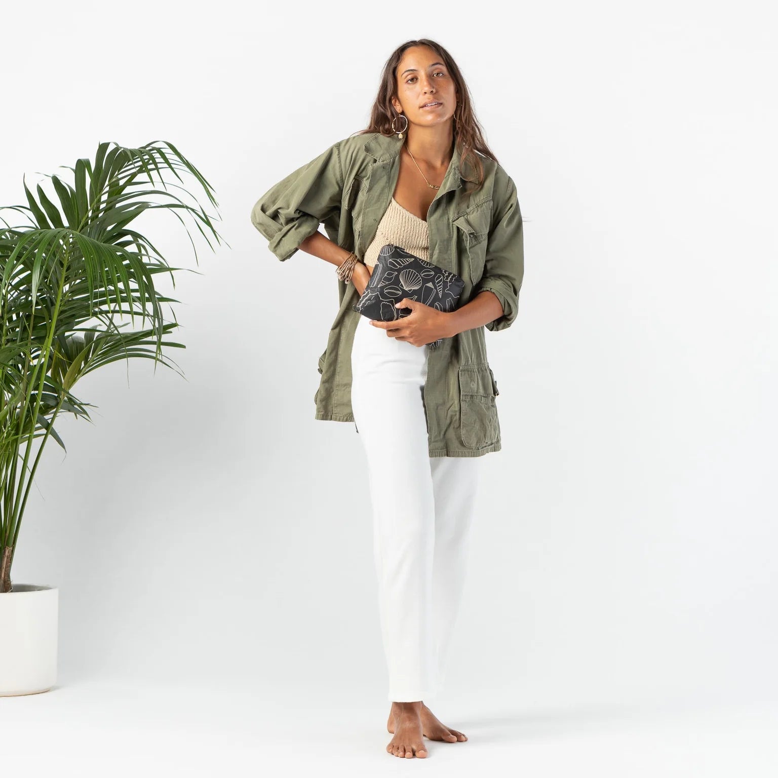 Seashore Small Pouch / Moon Shimmer Aloha Collection