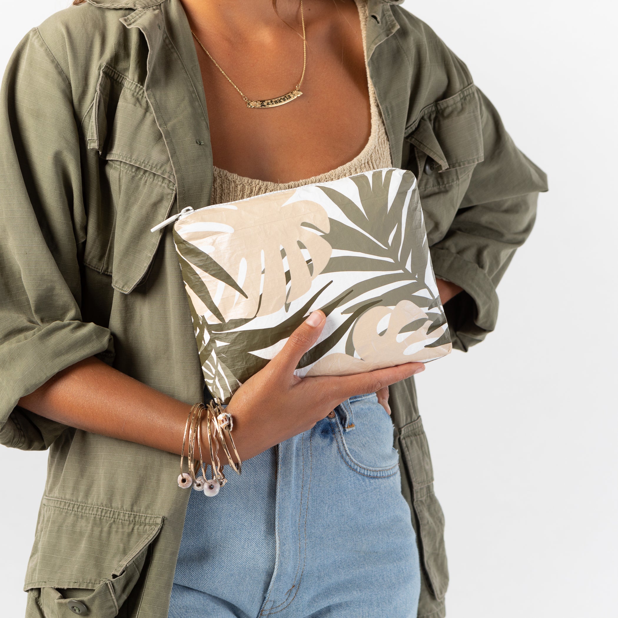 Tropics Small Pouch / Moon Shimmer Aloha Collection