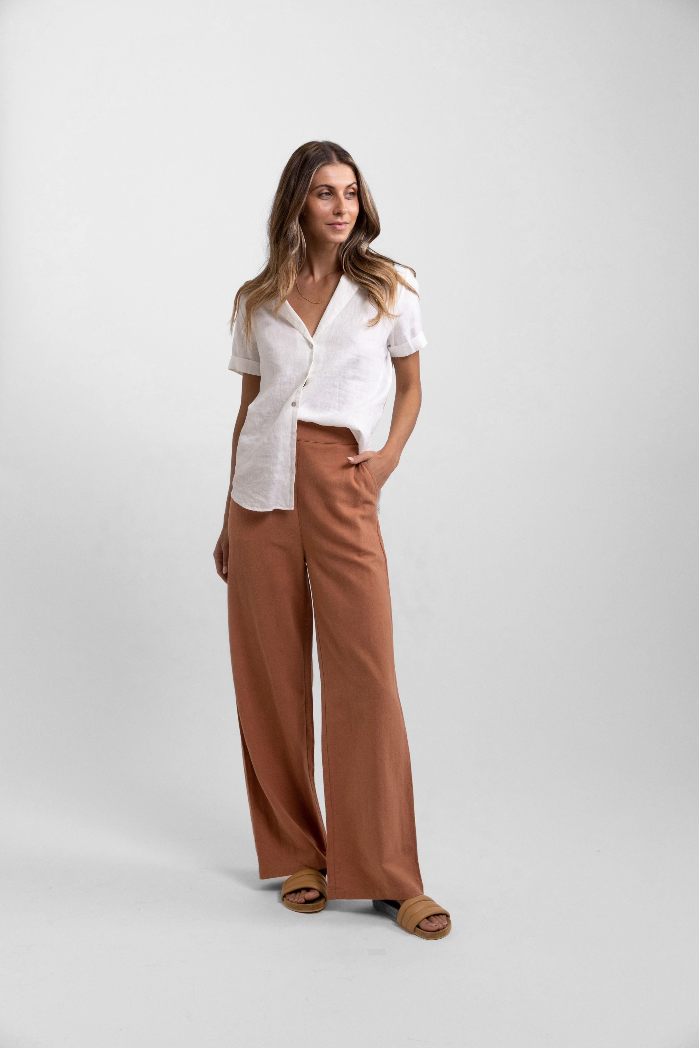 Classic Wide Leg Pant / Baked Clay RHYTHM