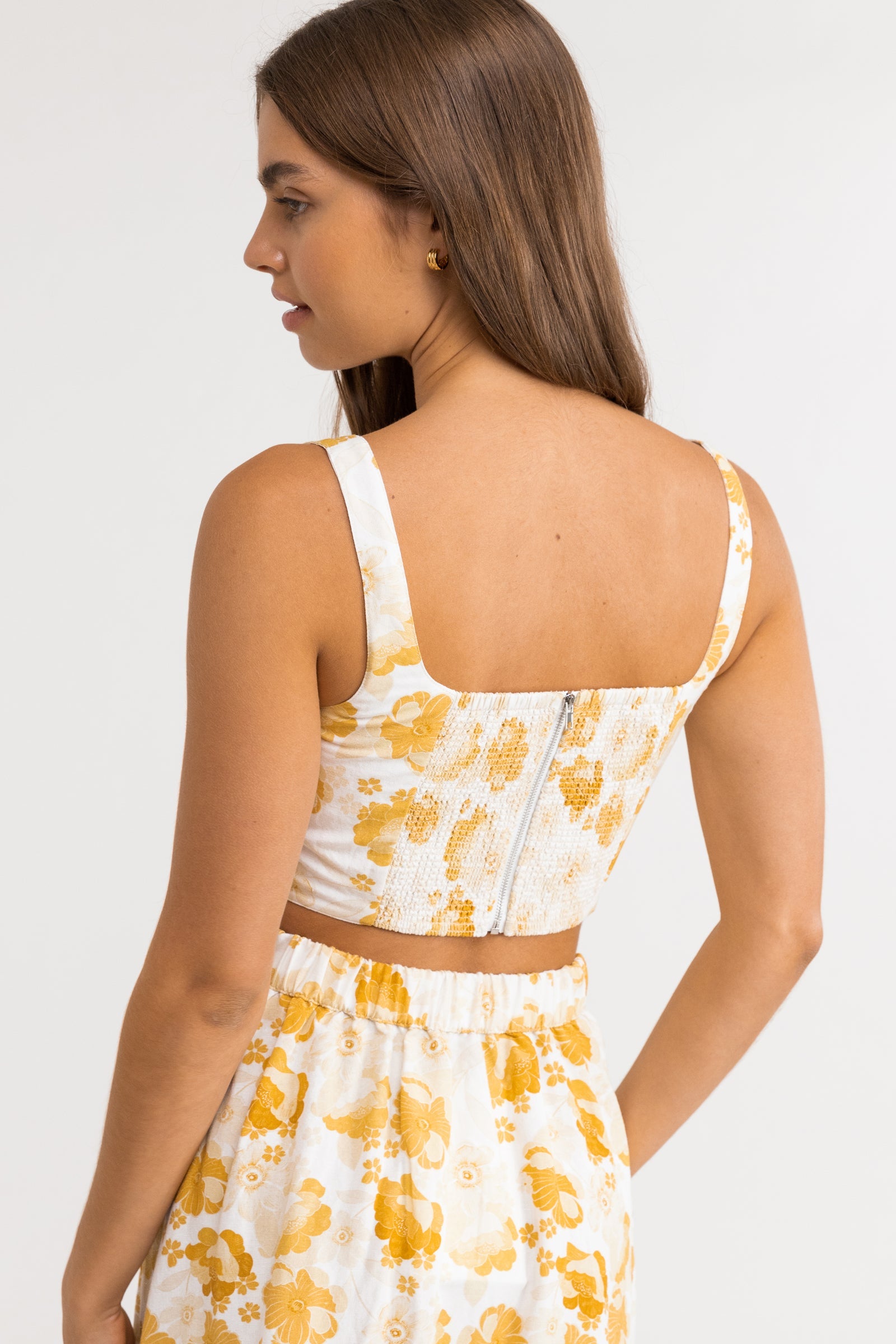 Harmony Floral Crop Top / Honey RHYTHM