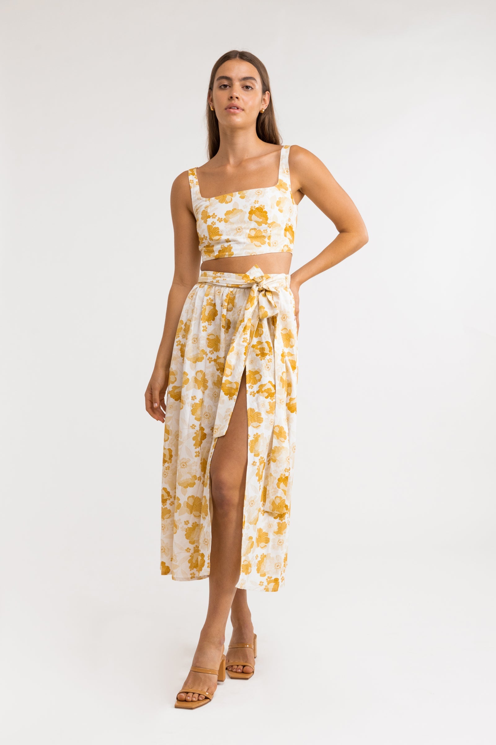 Harmony Floral Crop Top / Honey RHYTHM