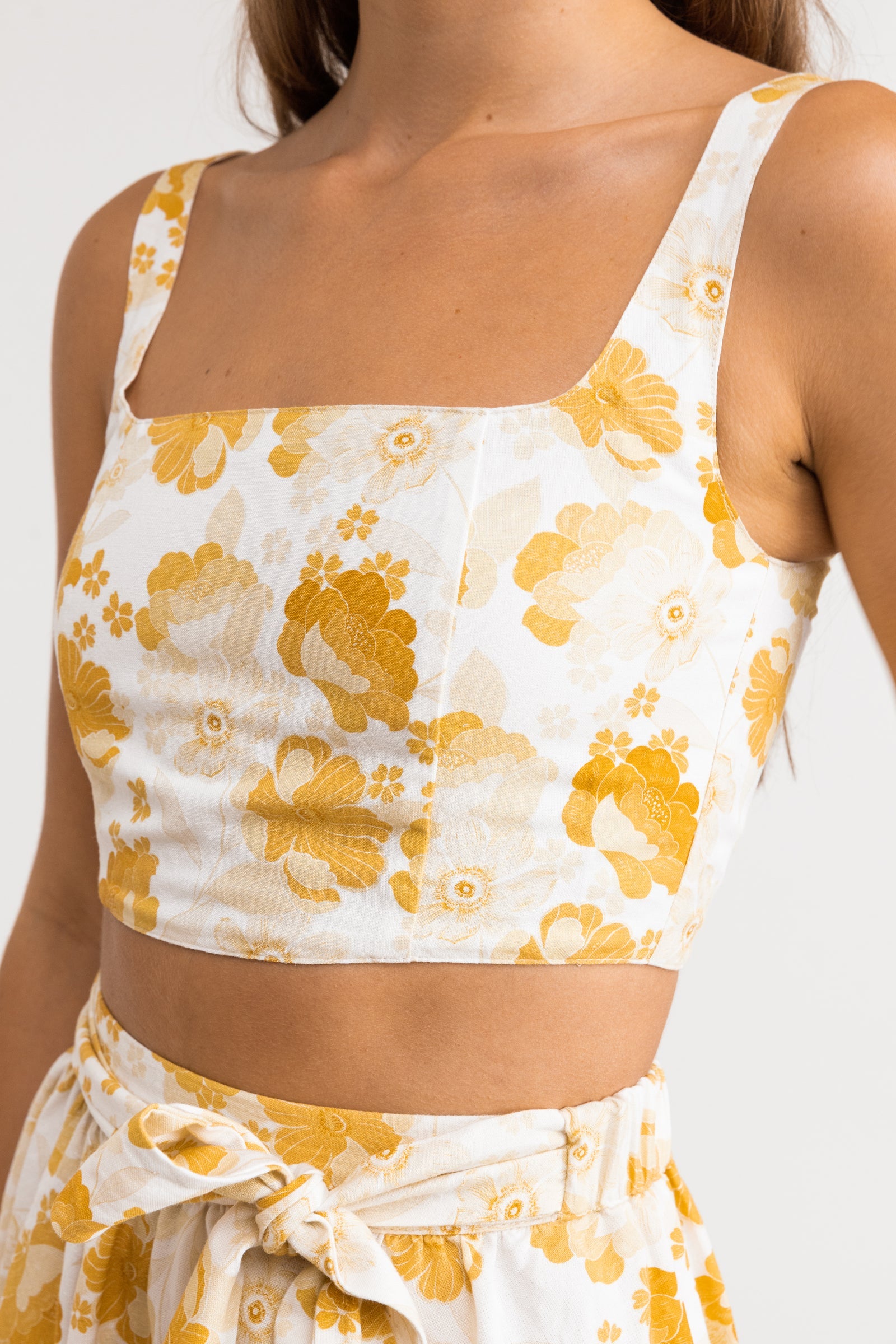 Harmony Floral Crop Top / Honey RHYTHM
