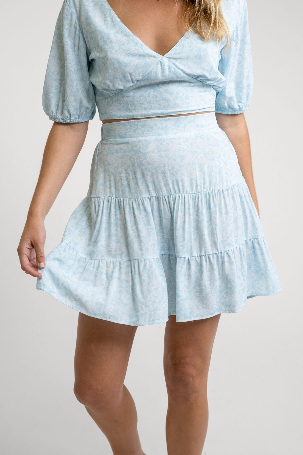 Poolside Mini Skirt / Sky RHYTHM