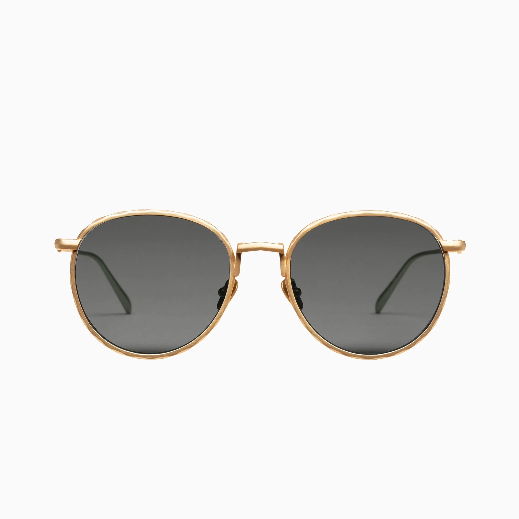 Polarized Corpus / Brushed Gold Titanium / Black Lens Valley Eyewear