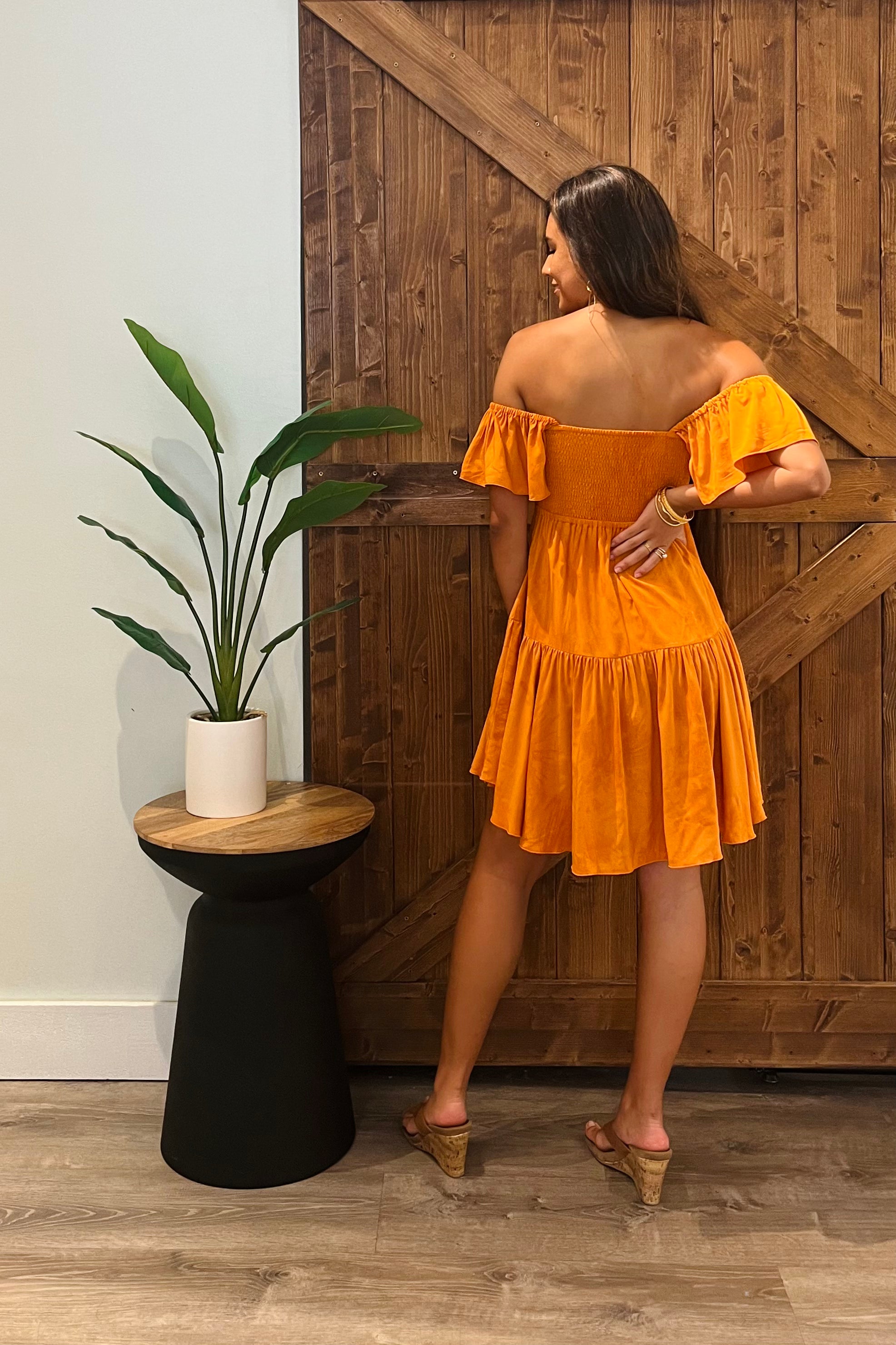 Quinn Dress / Tangerine