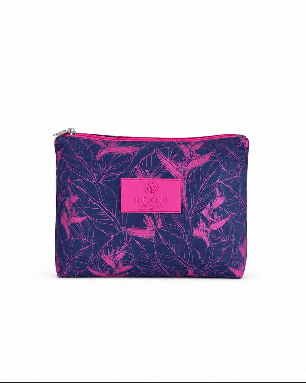 Nahiku / The Carryall Clutch / Rose on Indigo KEANI HAWAI`I