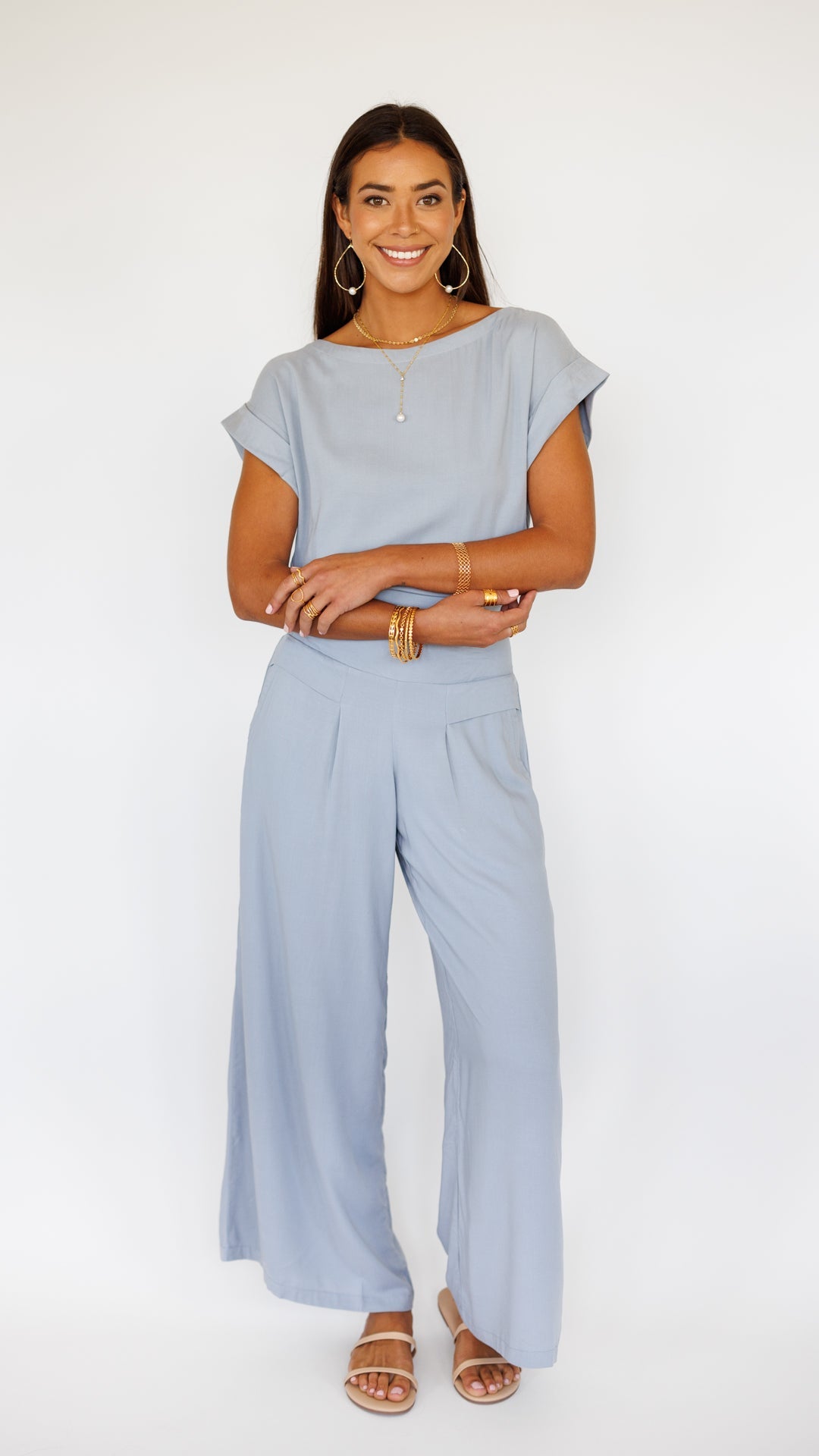 Johanna Pant / Silver Grey Khush Clothing