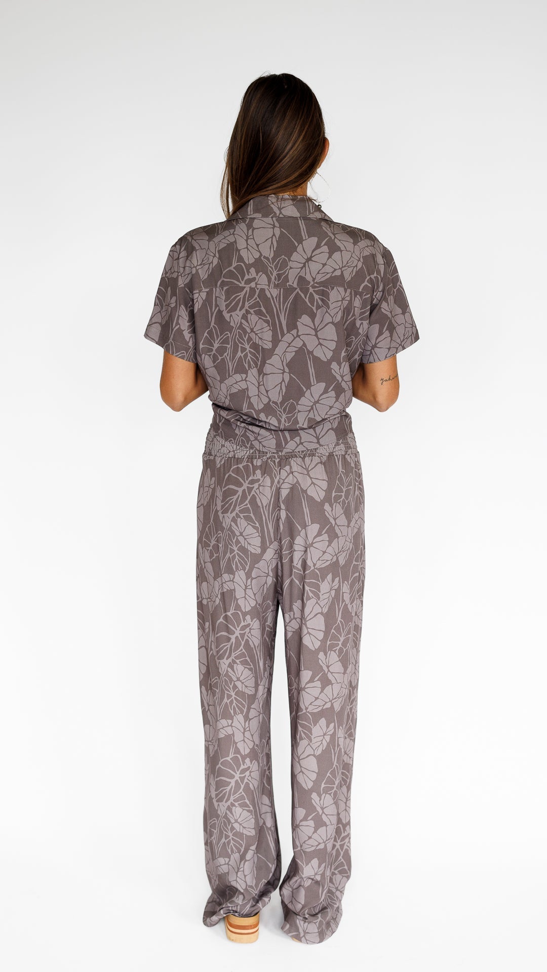 Kalo Patch / Hele Tie-Top / Earth KEANI APPAREL