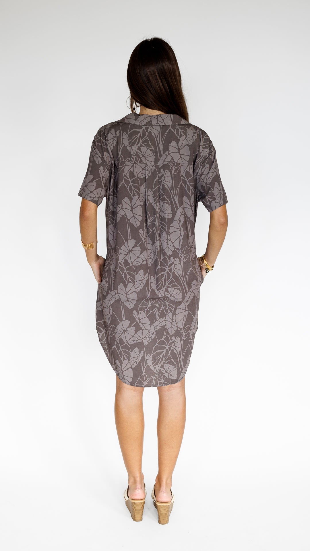 Kalo Patch / Paia Shirt Dress / Earth KEANI APPAREL