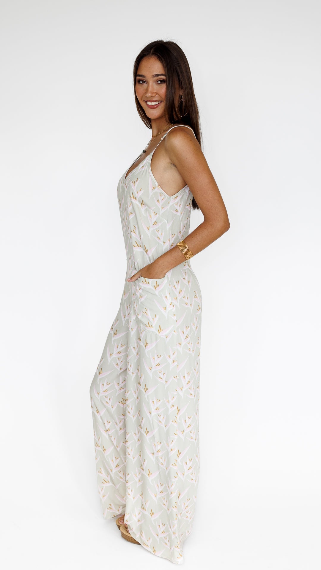 Heliconia / Haiku Jumpsuit / Mint KEANI APPAREL