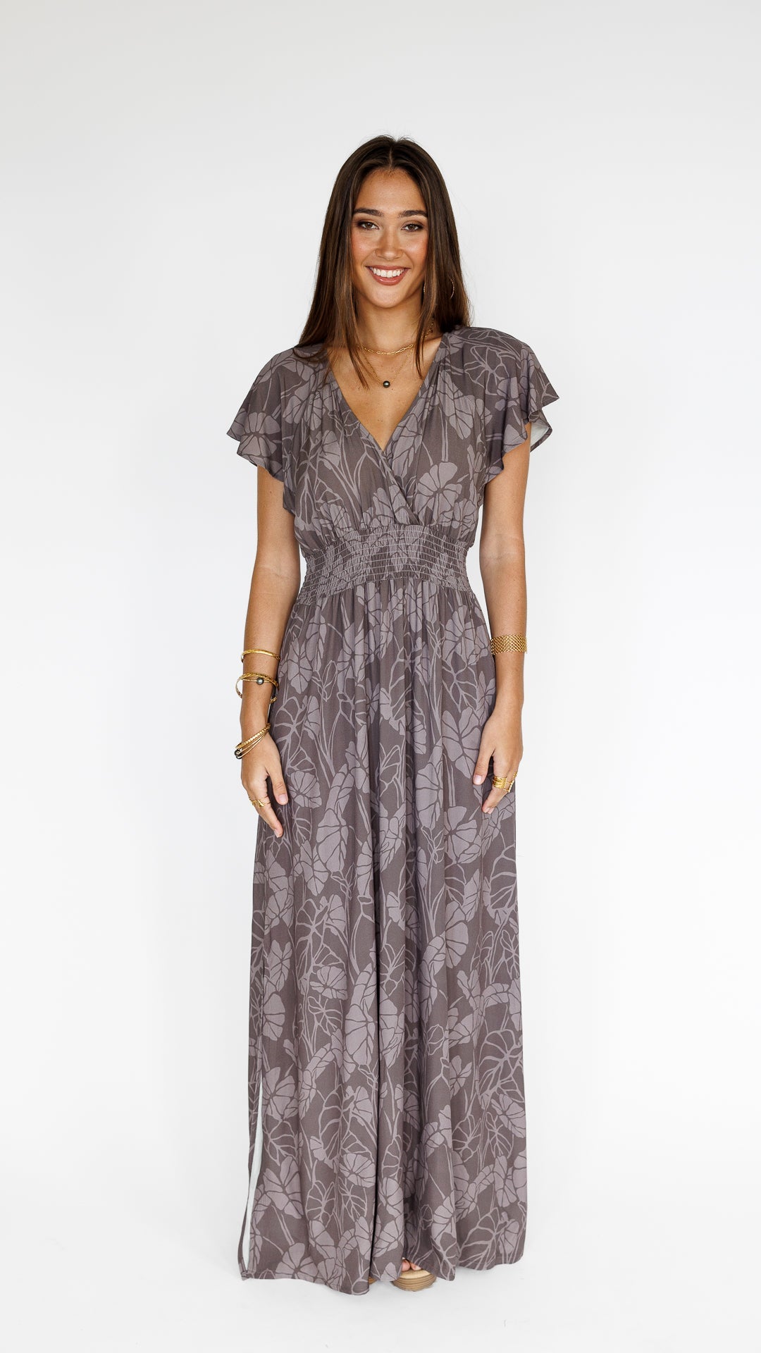 Kalo Patch / Moana Maxi Dress / Earth KEANI APPAREL