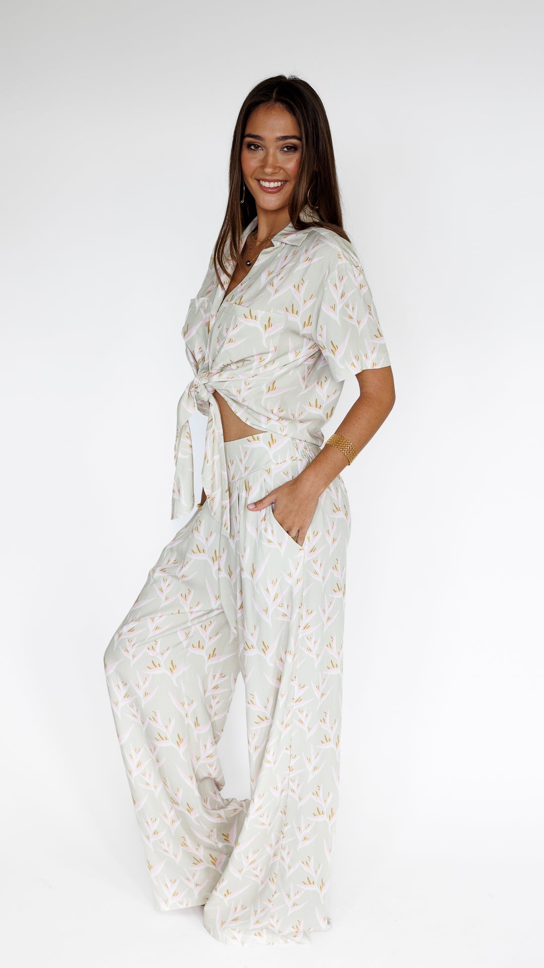 Heliconia / Hele Tie-Top / Mint KEANI APPAREL