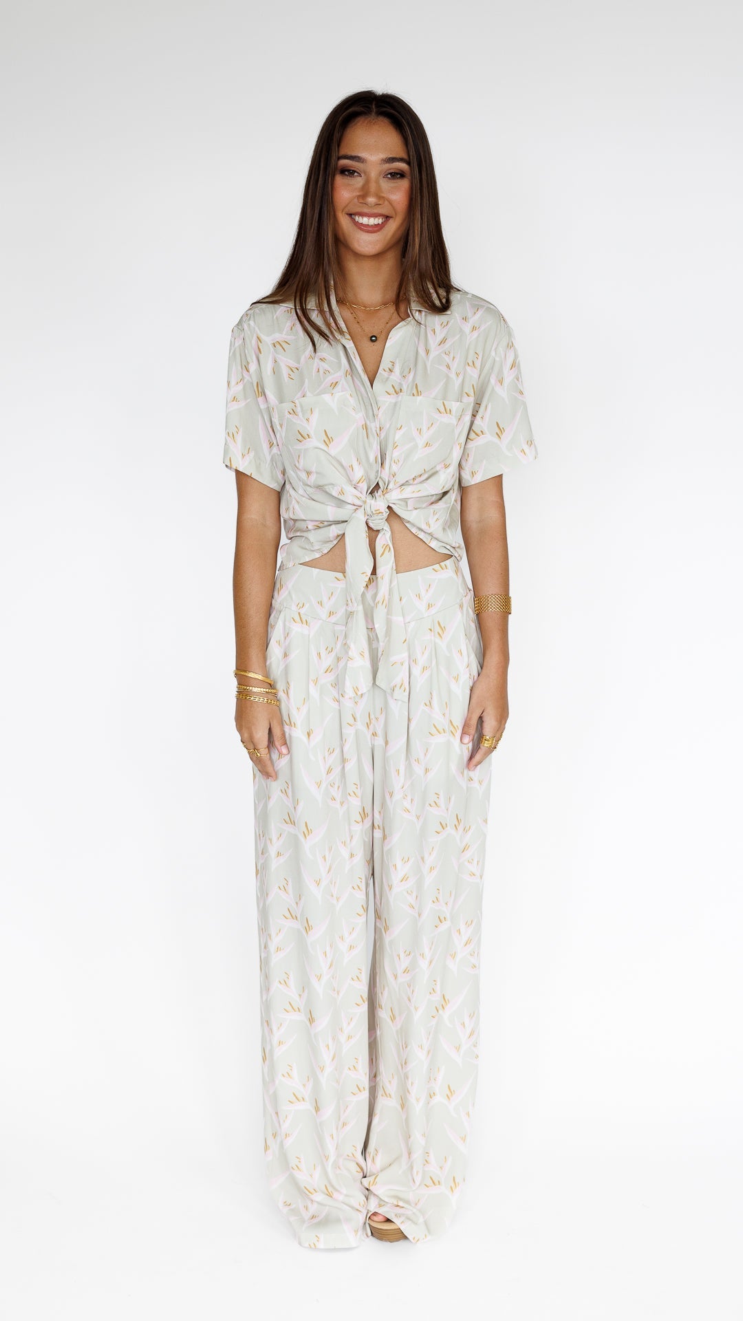 Heliconia / Hele Tie-Top / Mint KEANI APPAREL