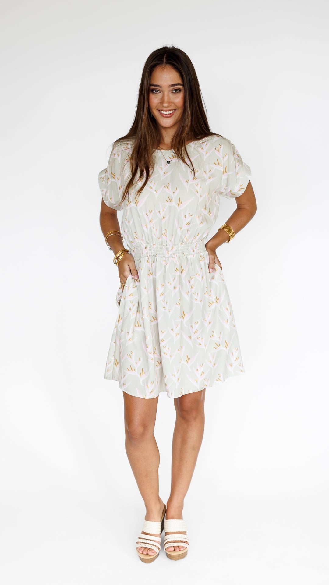 Heliconia / Malia Mini Dress / Mint KEANI APPAREL