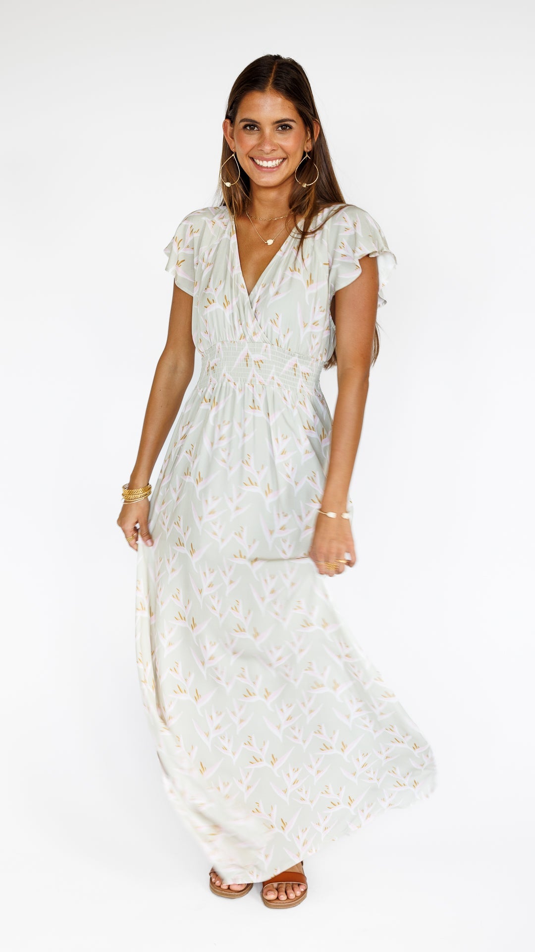 Heliconia / Moana Maxi Dress / Mint KEANI APPAREL