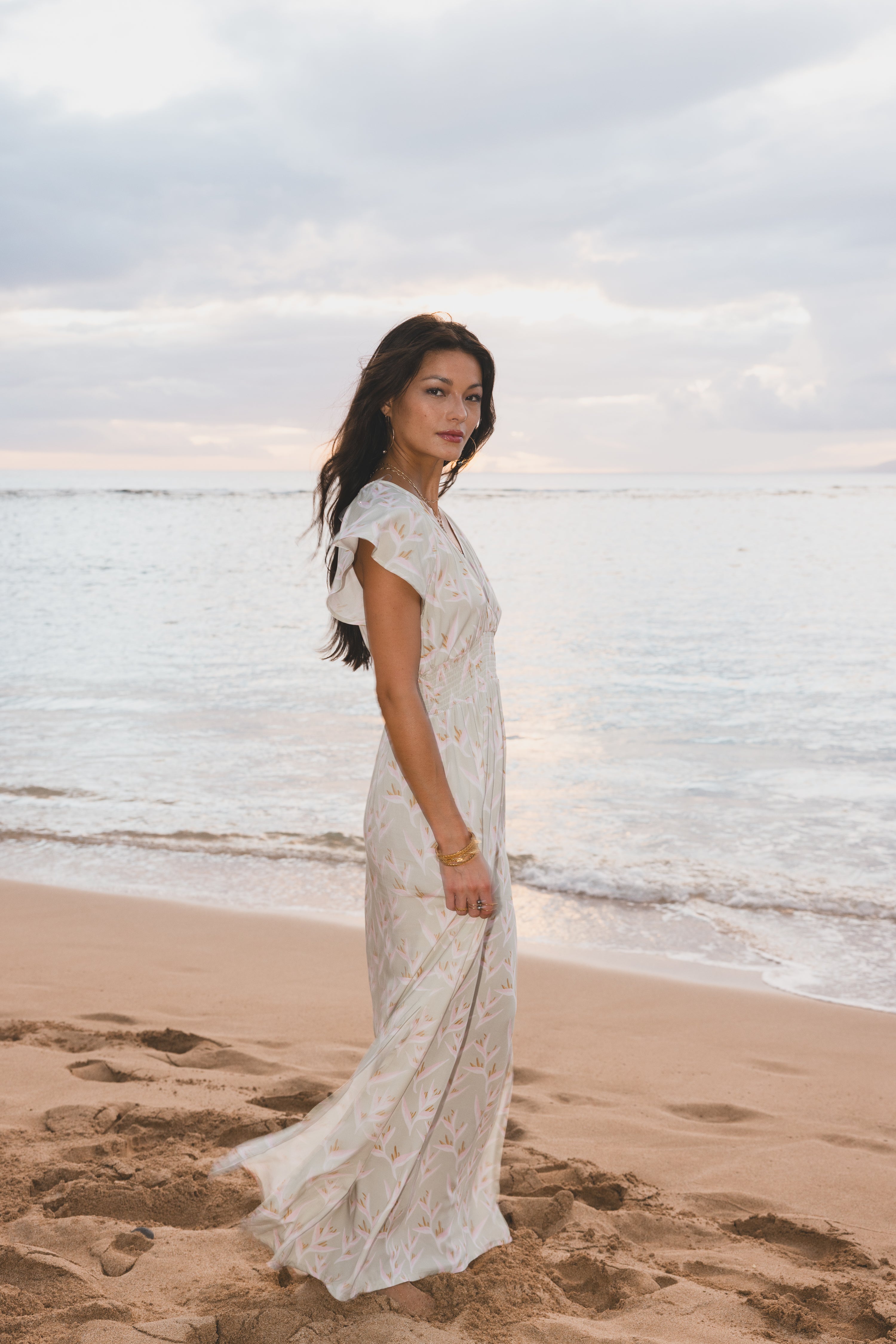 Heliconia Moana Maxi Dress - Keani Hawaii