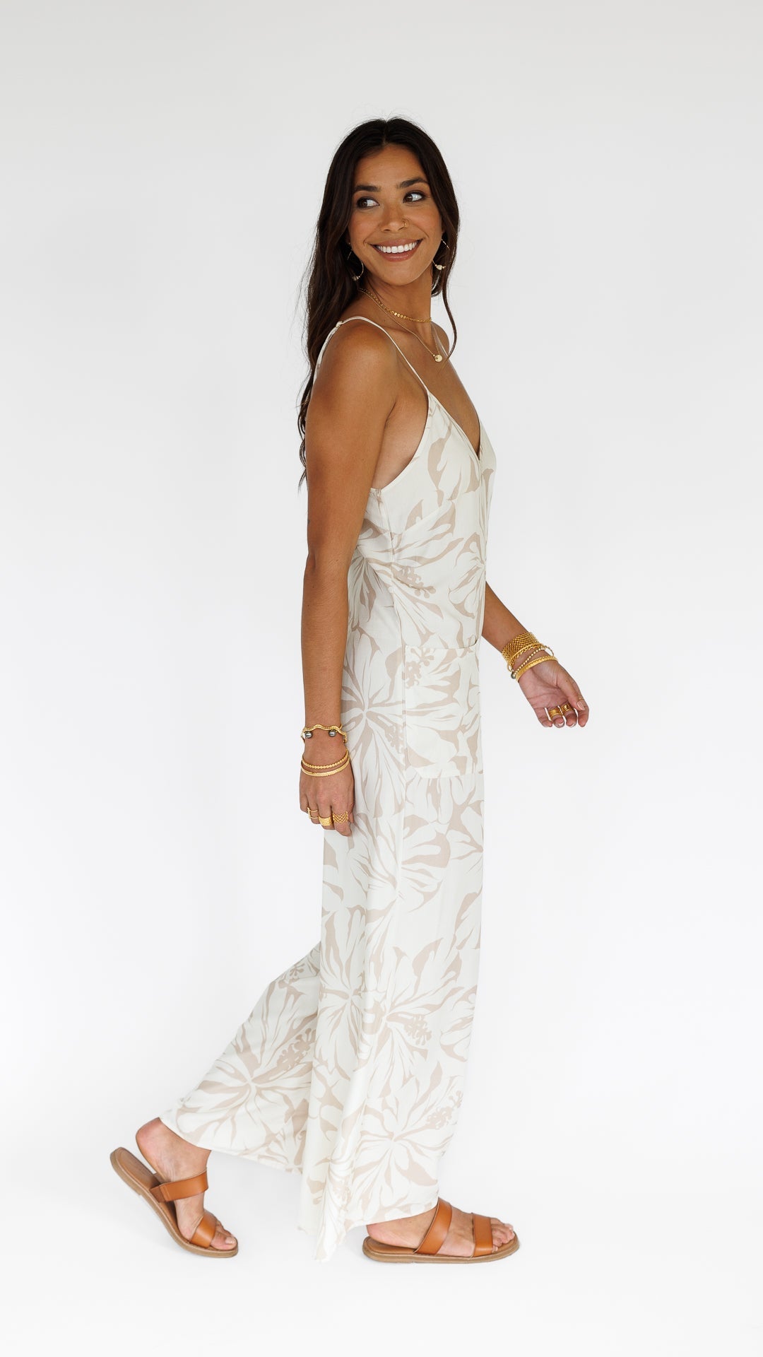 Hibiscus Kiss / Haiku Jumpsuit / Bamboo Shoot KEANI APPAREL