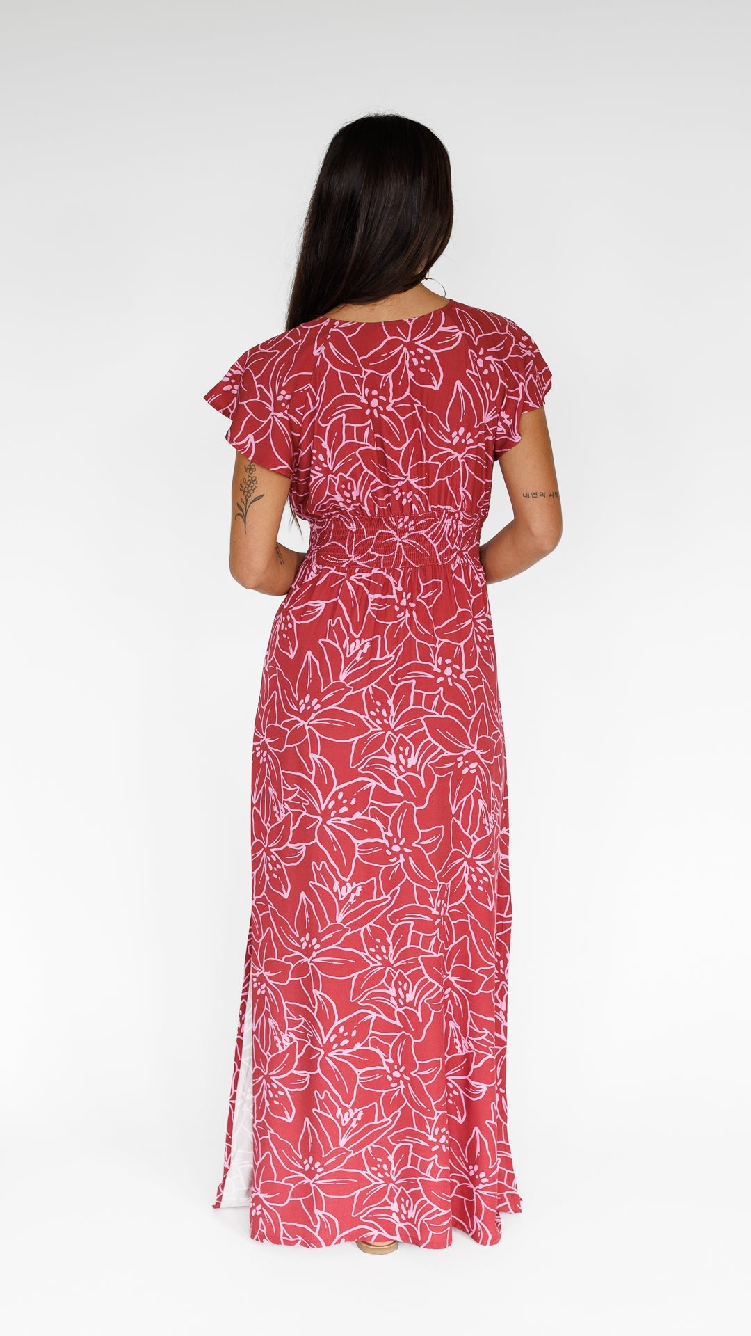 Lilinoe / Moana Maxi Dress / Dragon Fruit KEANI APPAREL
