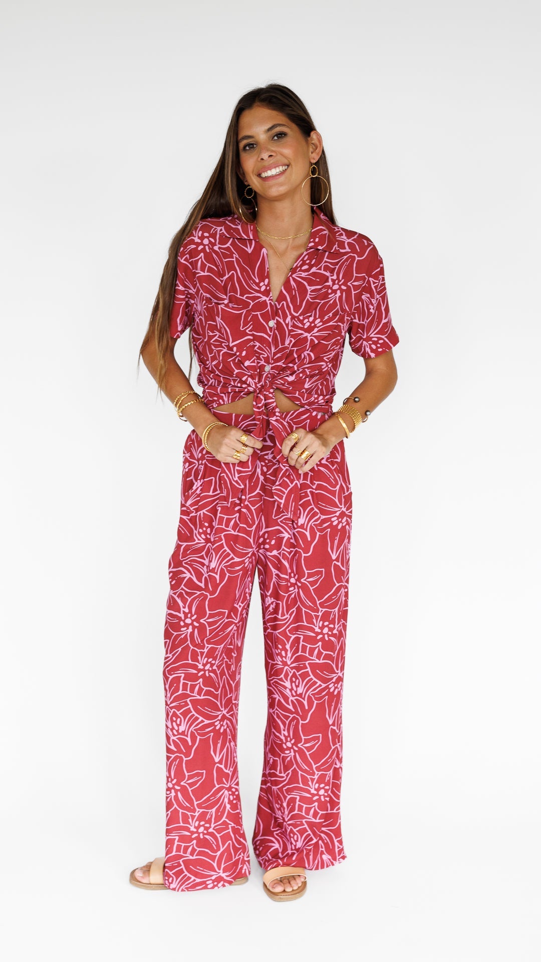 Lilinoe / Hele Tie-Top / Dragon Fruit KEANI APPAREL