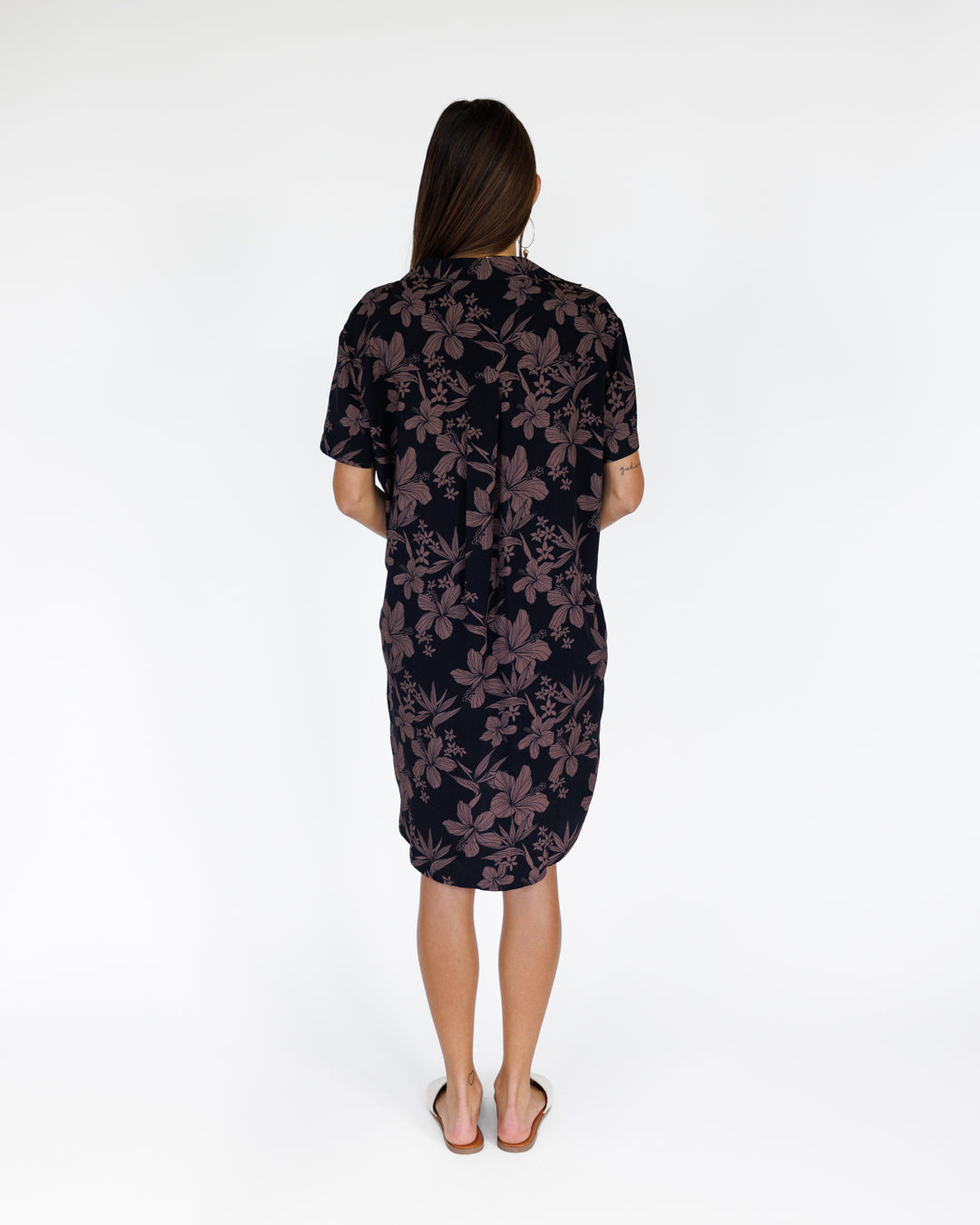 Garden Isle / Paia Shirt Dress / Midnight KEANI APPAREL