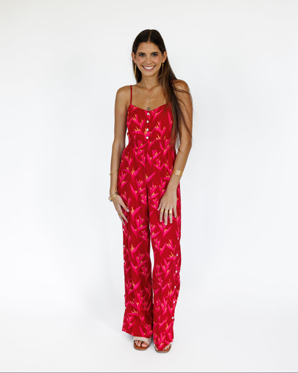 Heliconia / Lahaina Jumpsuit / Hot Tropic KEANI APPAREL