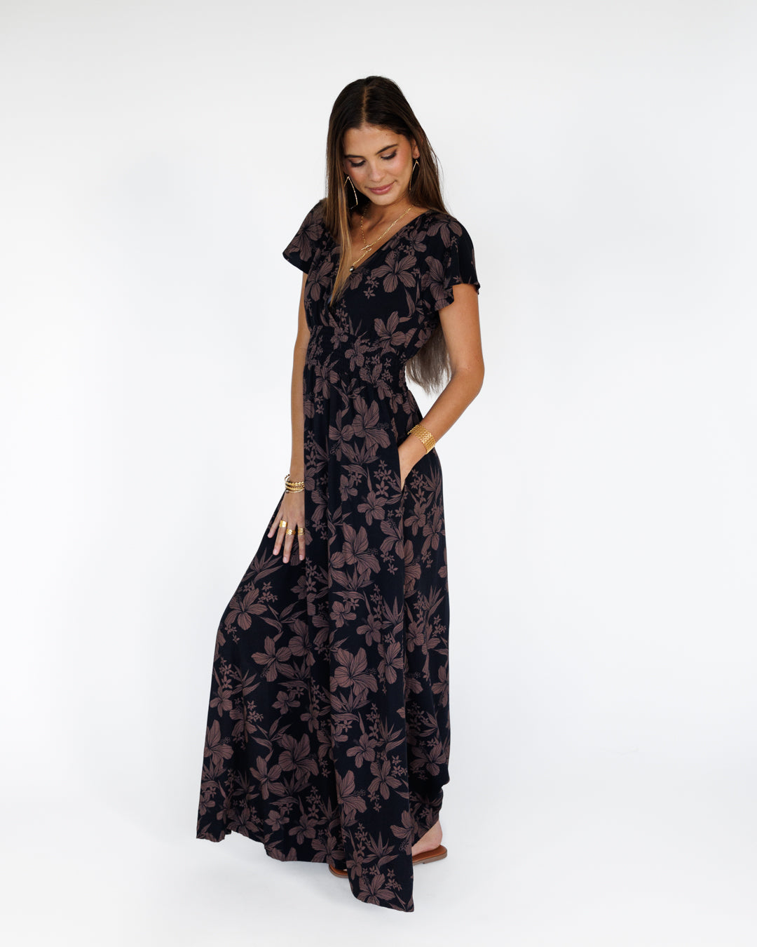 Garden Isle / Moana Maxi Dress / Midnight KEANI APPAREL