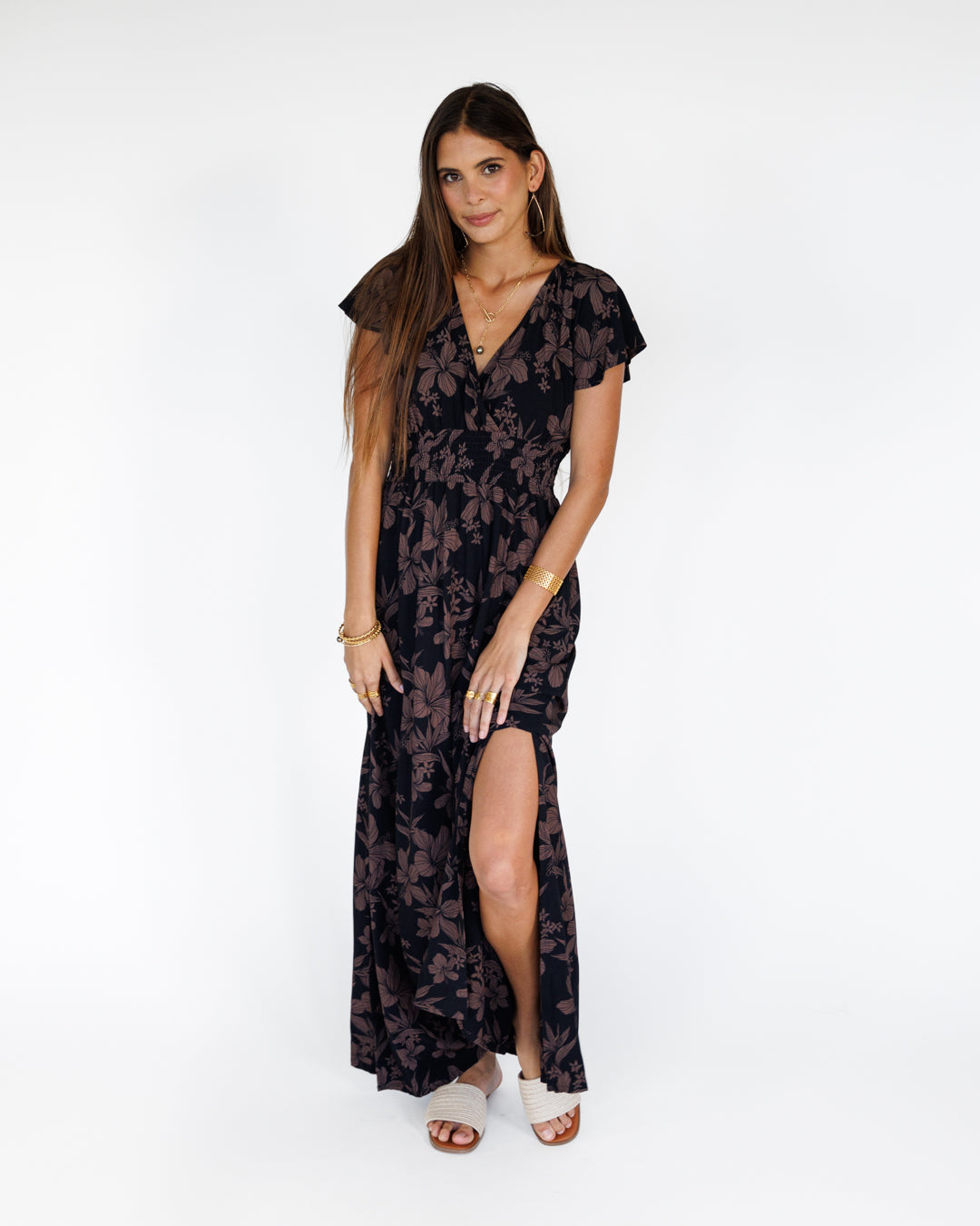 Garden Isle / Moana Maxi Dress / Midnight KEANI APPAREL