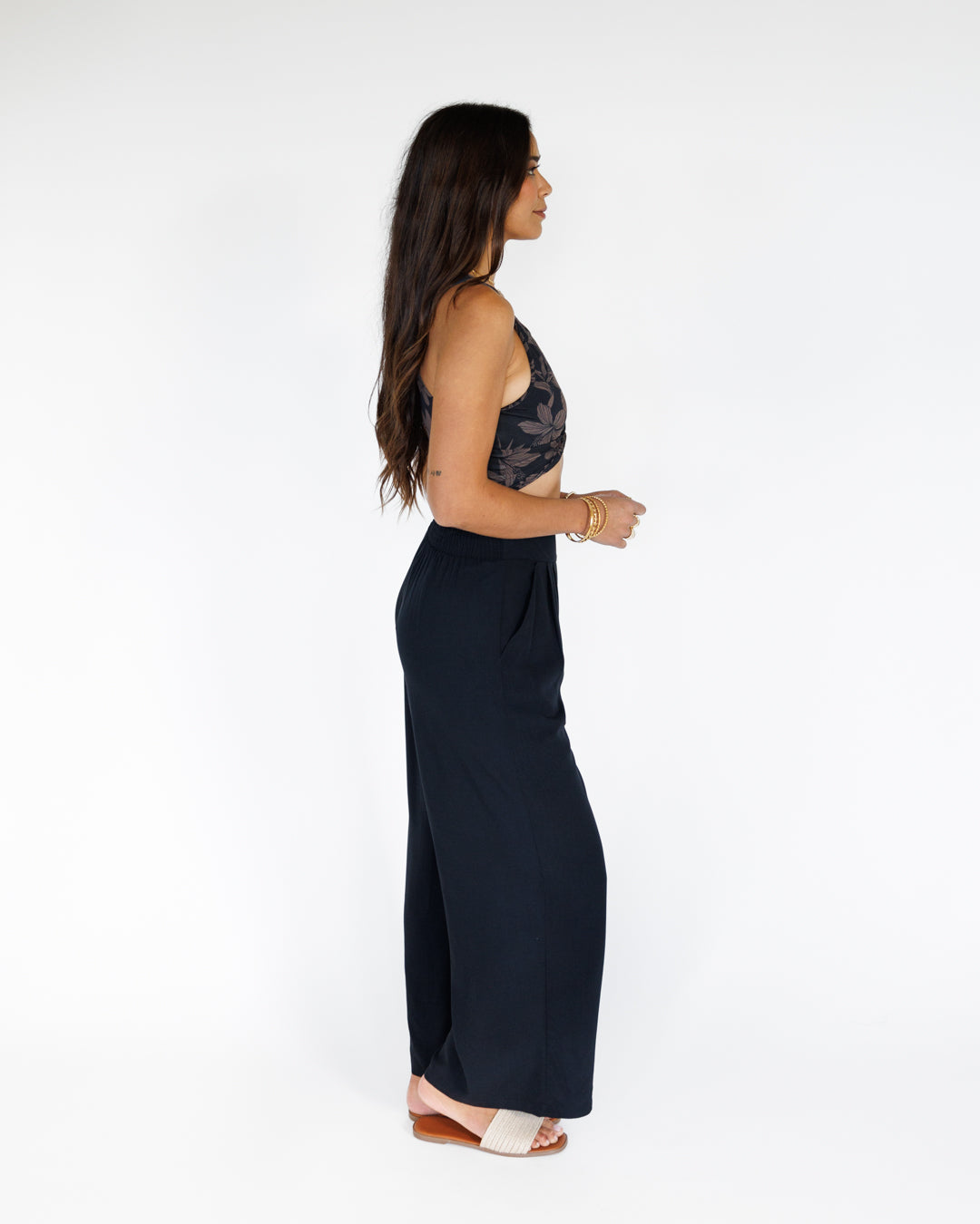 Garden Isle / Kealia Crop Top / Midnight KEANI APPAREL