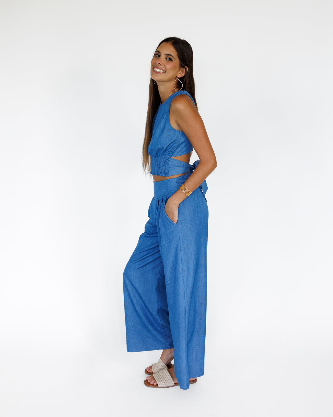 Makena Resort Pant / Denim Drift KEANI APPAREL