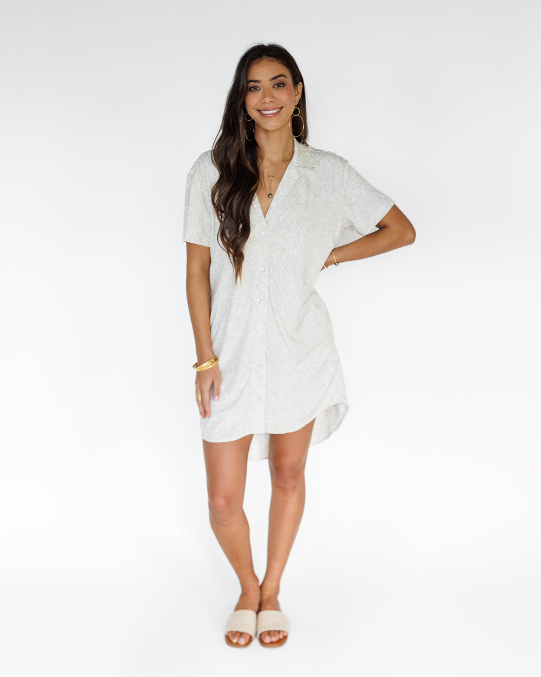Mermaid Scales / Paia Shirt Dress / Beach KEANI APPAREL