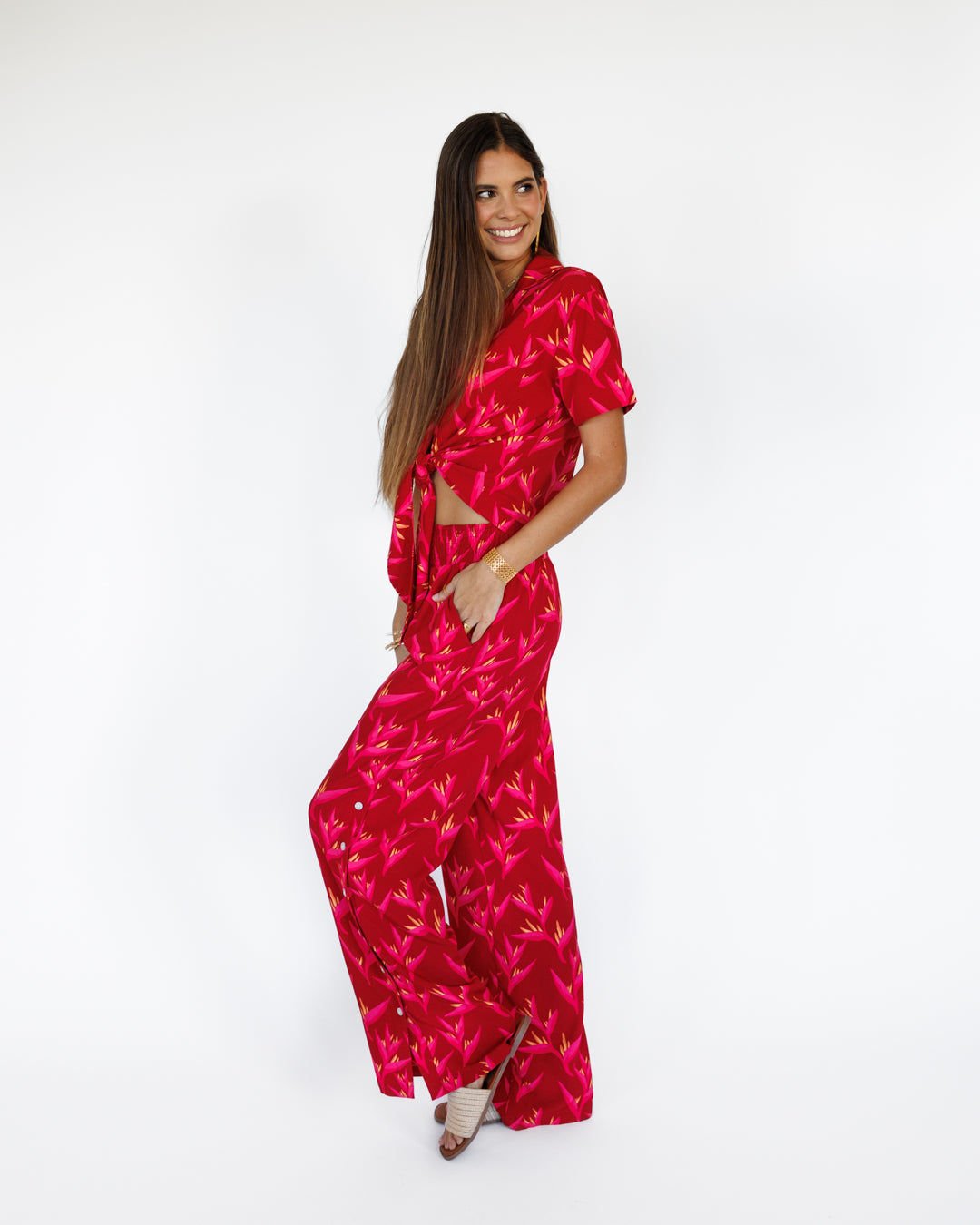 Heliconia / Luna Resort Pant / Hot Tropic KEANI APPAREL