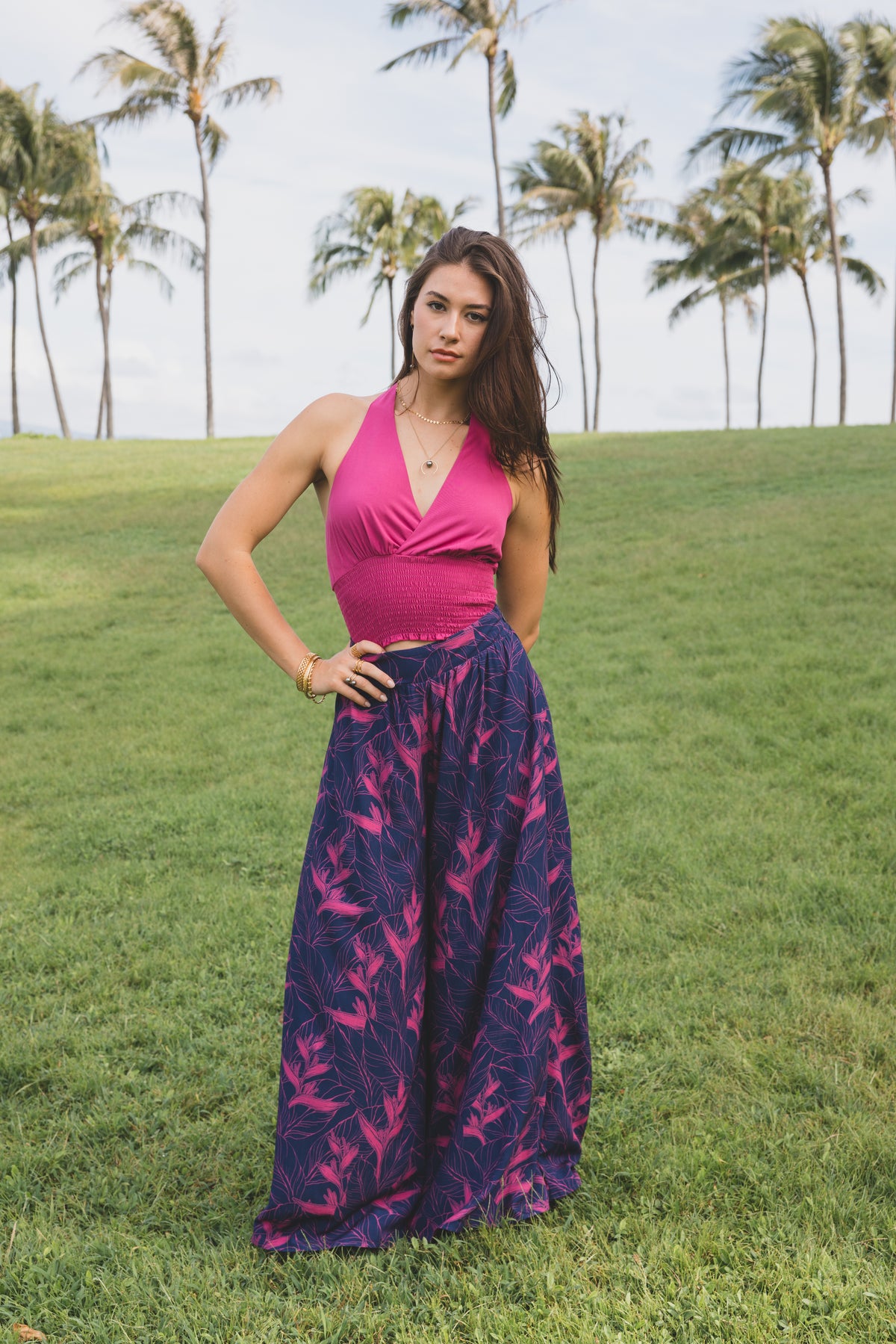 Lana Halter Top / Rosé KEANI APPAREL