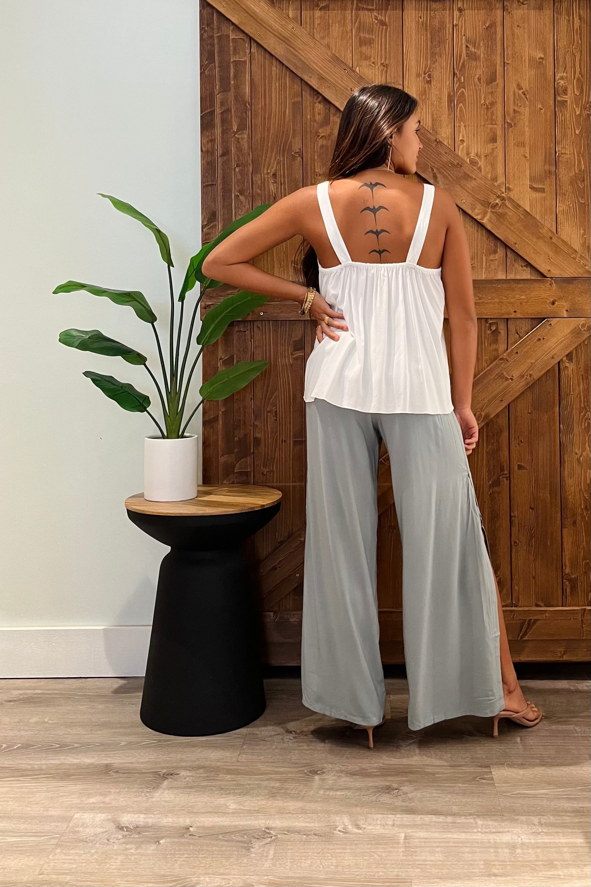 Frankie Top / Off White Khush Clothing