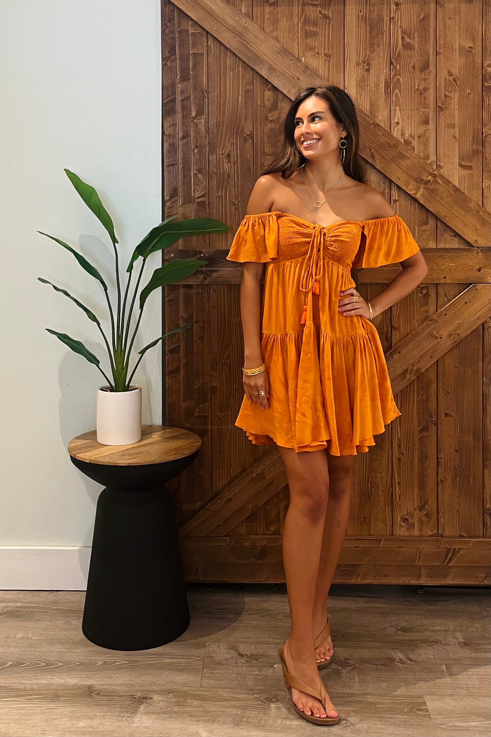 Quinn Dress / Tangerine