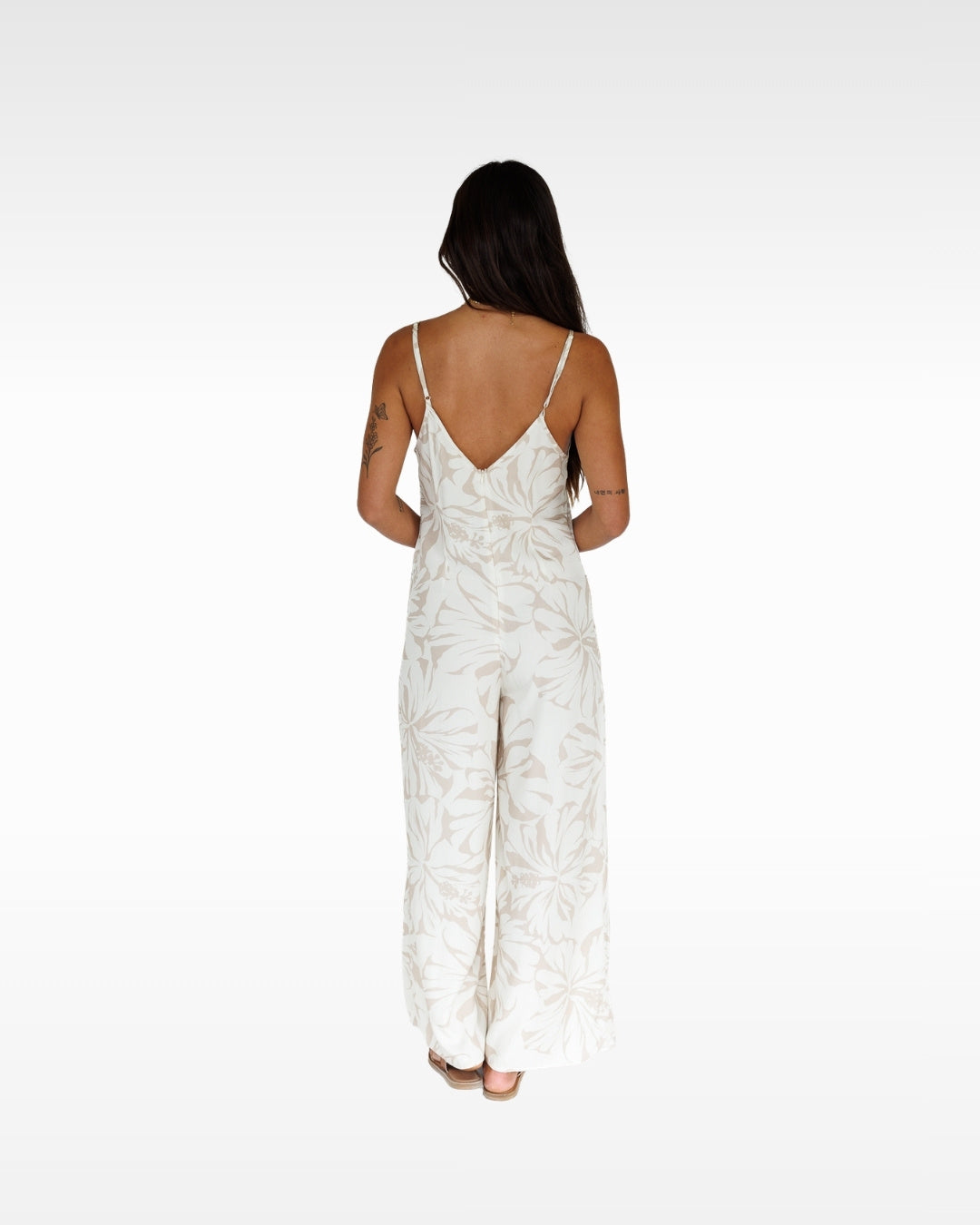 Hibiscus Kiss / Haiku Jumpsuit / Bamboo Shoot KEANI APPAREL