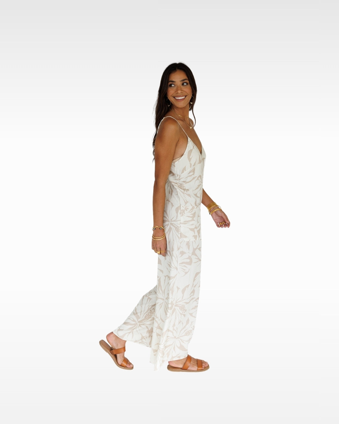 Hibiscus Kiss / Haiku Jumpsuit / Bamboo Shoot KEANI APPAREL