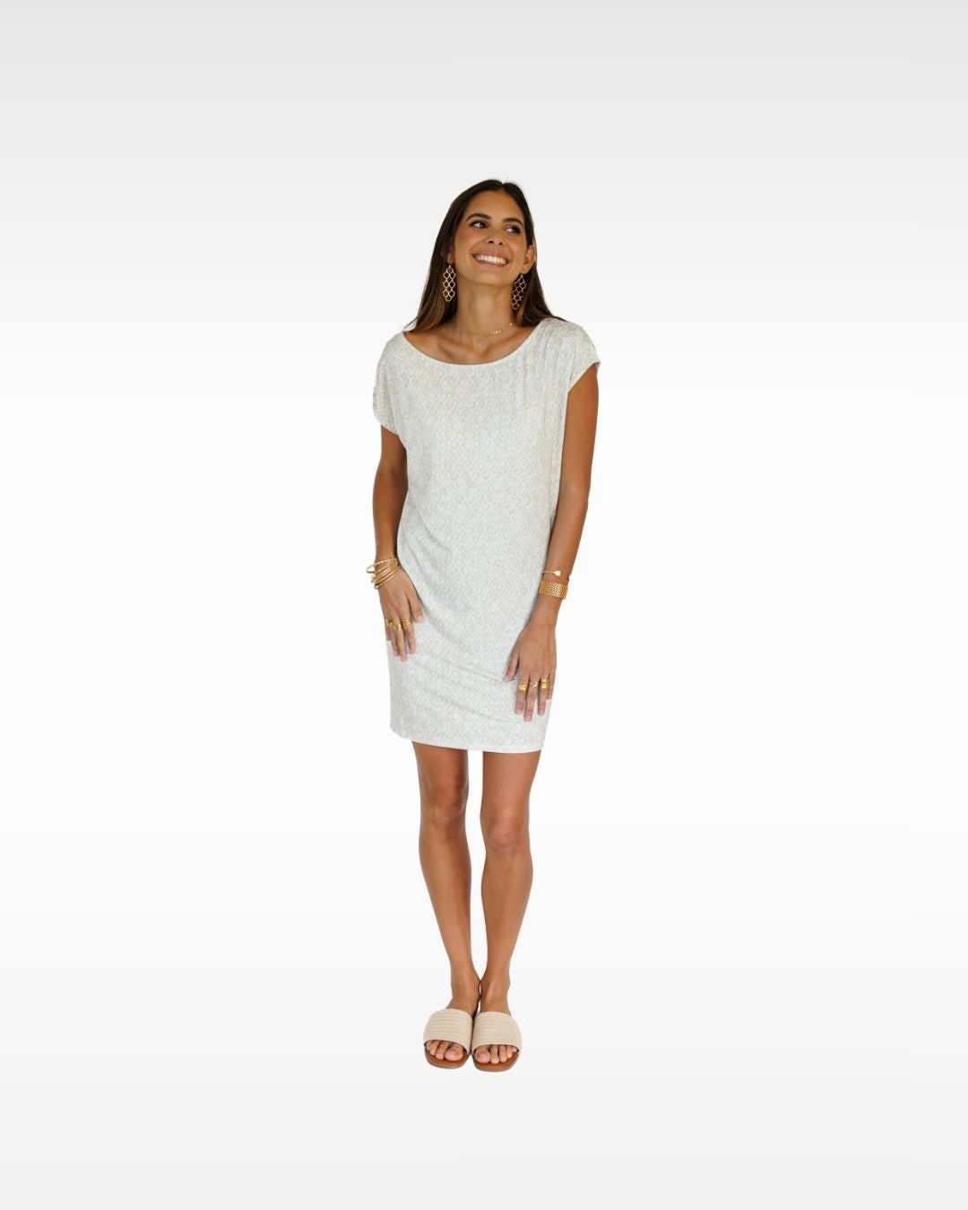 Mermaid Scales / Mikaia Mini Dress / Beach KEANI APPAREL