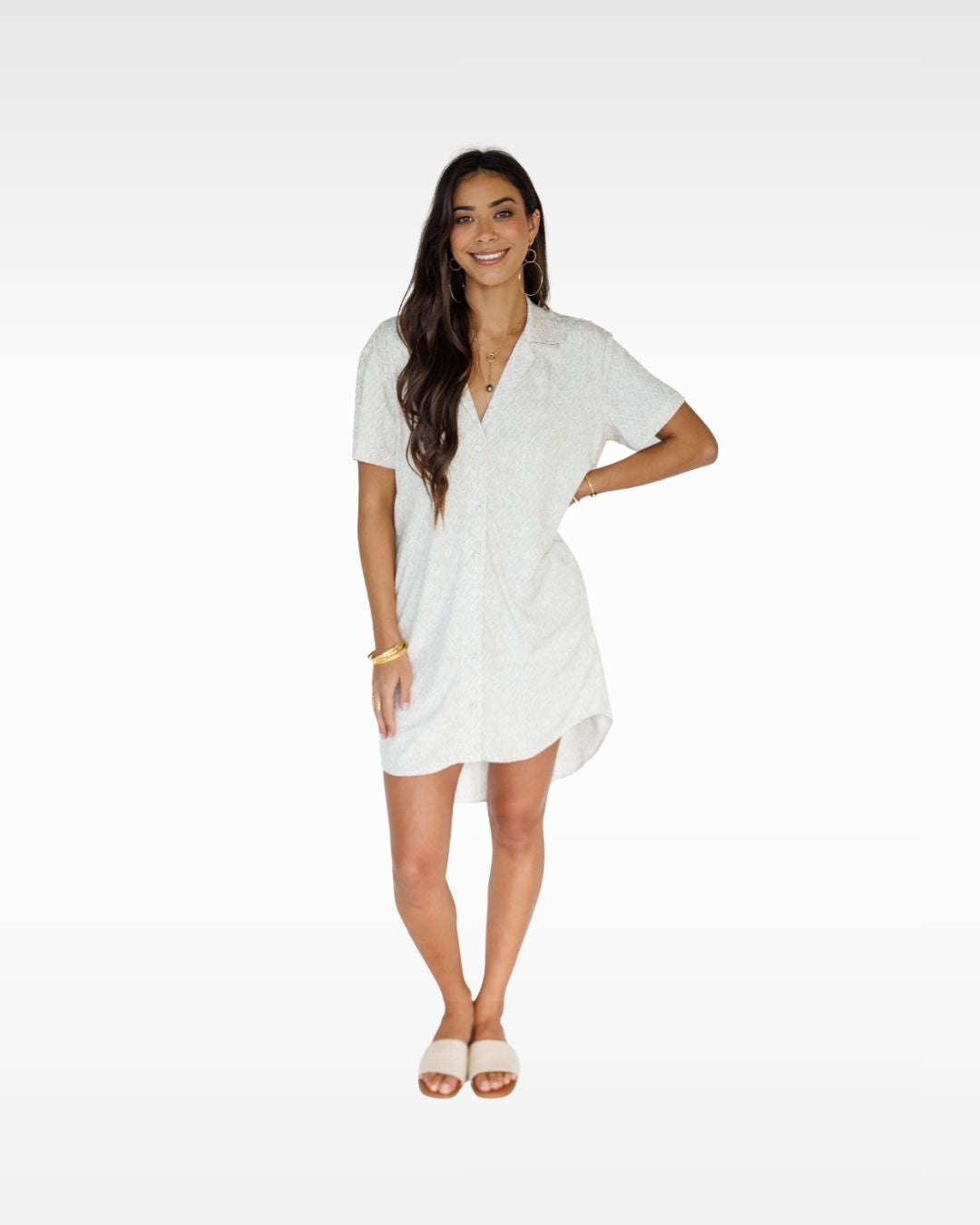 Mermaid Scales / Paia Shirt Dress / Beach KEANI APPAREL